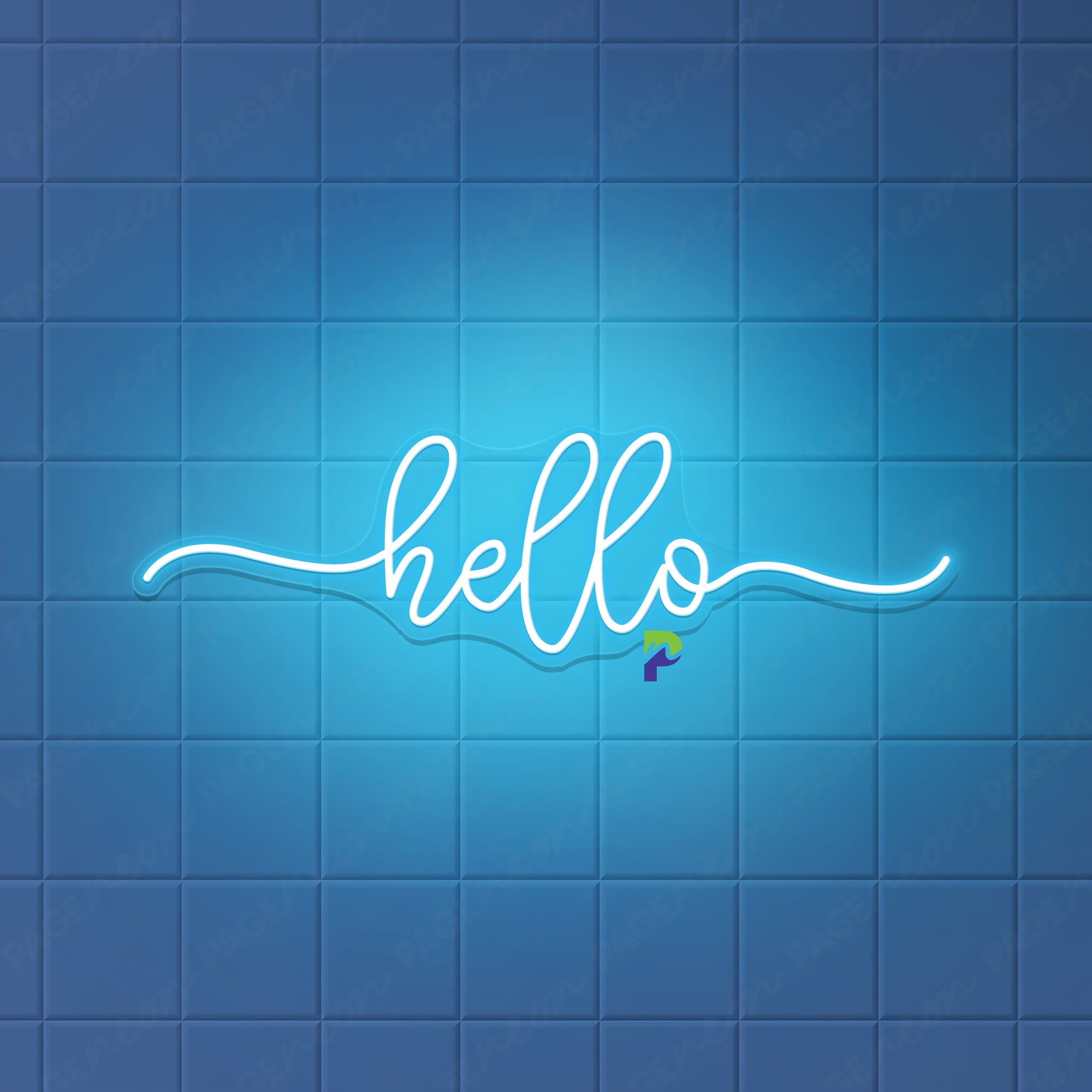 Hello Neon Sign Simple Welcoming Led Light