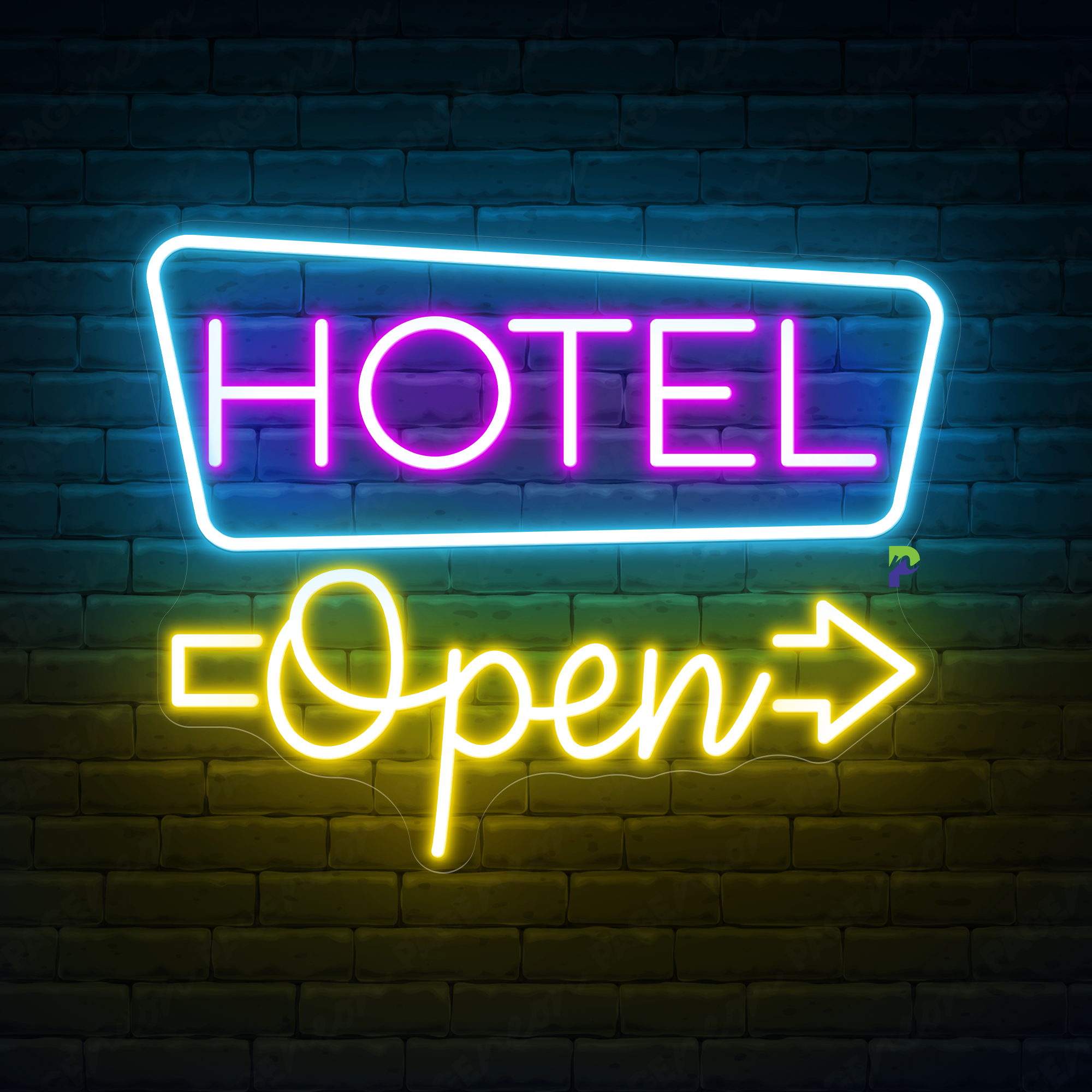 Hotel Neon Sign Business Open Led Light