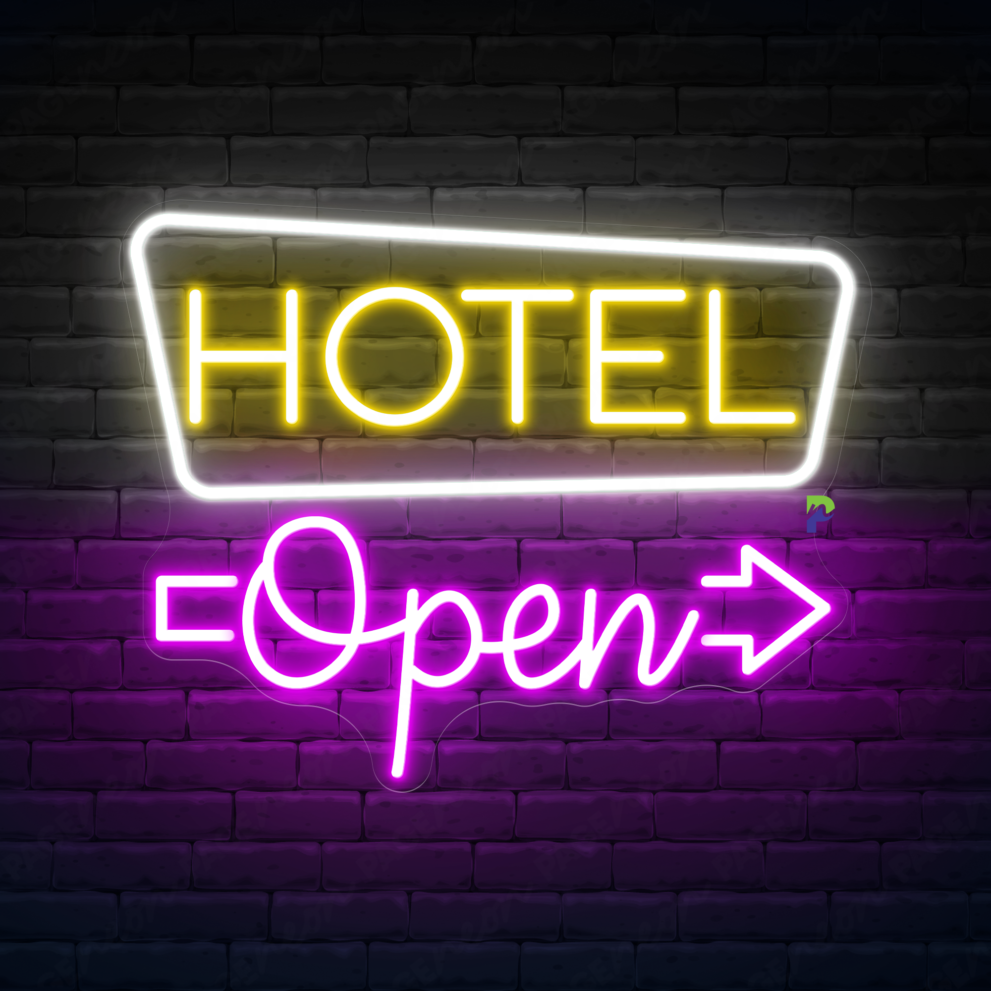 Hotel Neon Sign Business Open Led Light