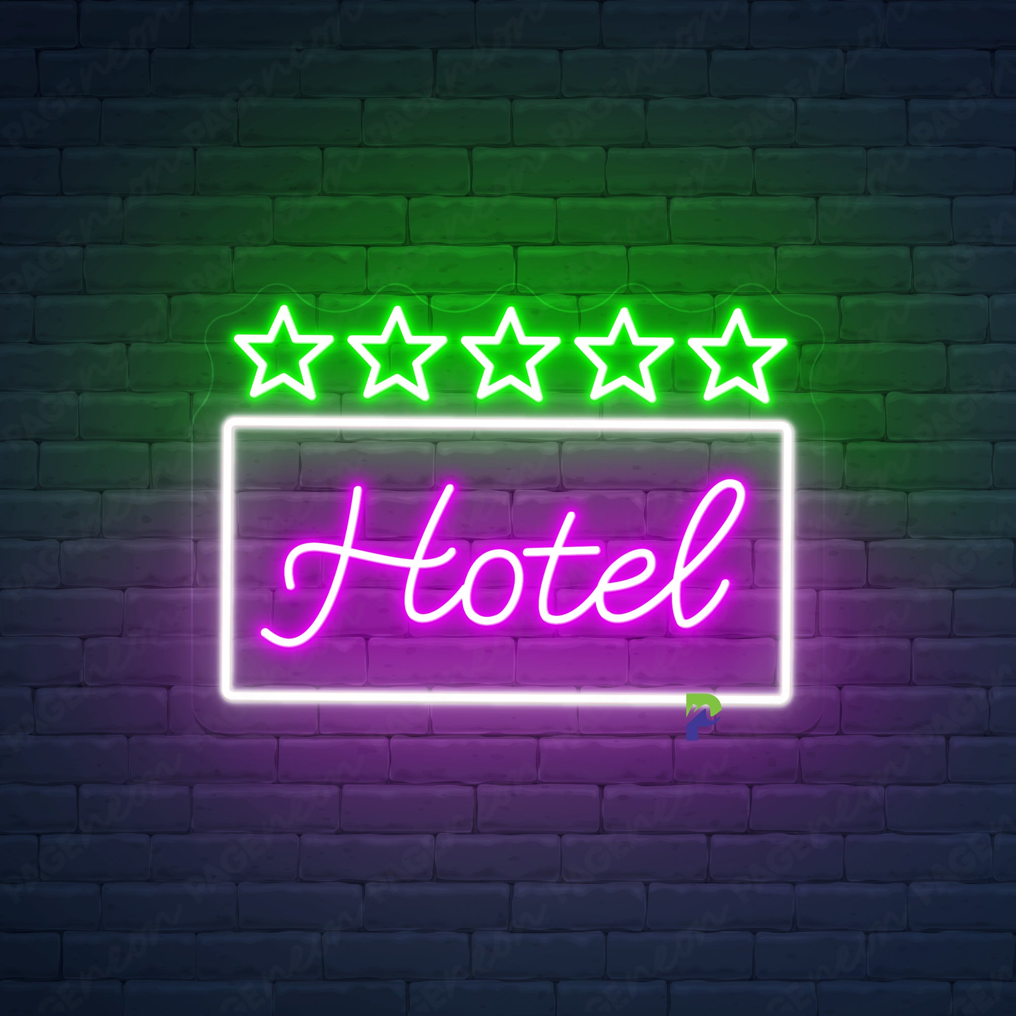 Hotel Neon Sign Custom Star Led Light