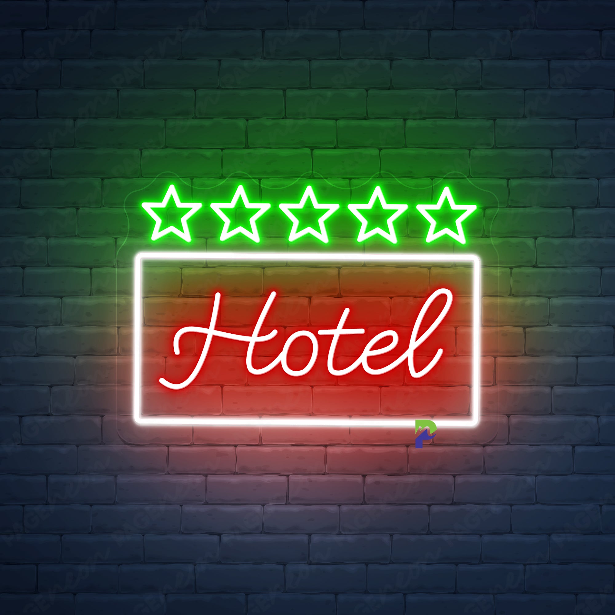 Hotel Neon Sign Custom Star Led Light