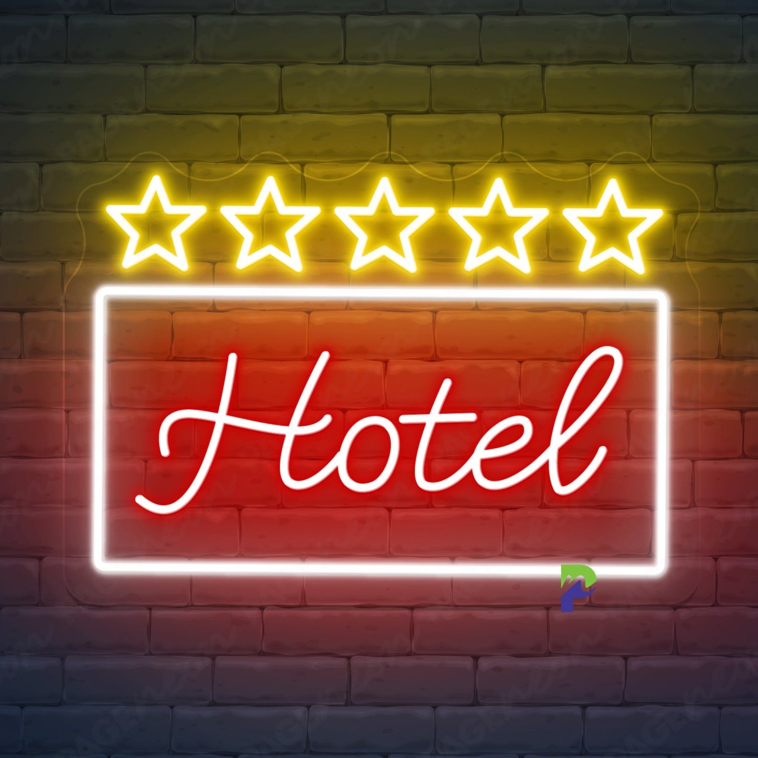 Hotel Neon Sign Custom Star Led Light