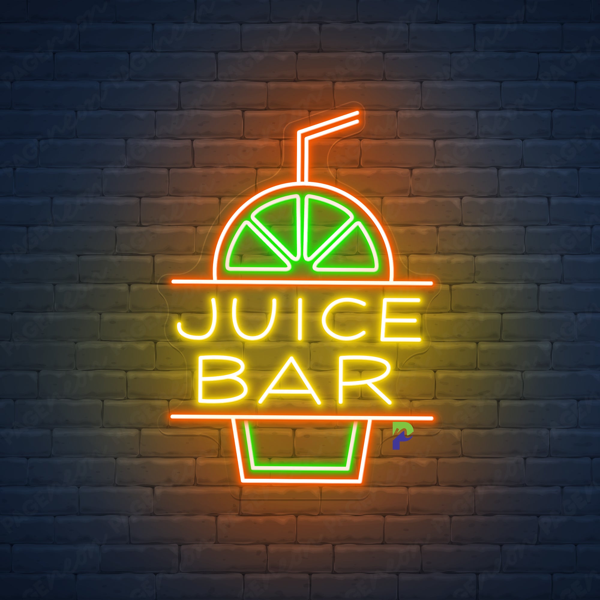 Juice Bar Neon Sign Custom Shop Name Led Light