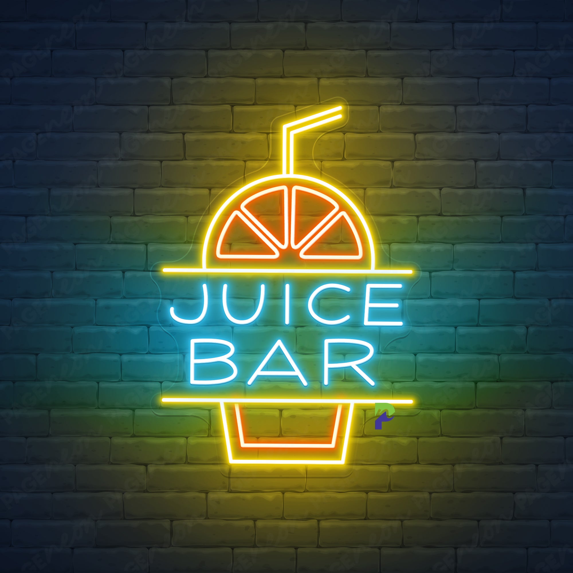 Juice Bar Neon Sign Custom Shop Name Led Light