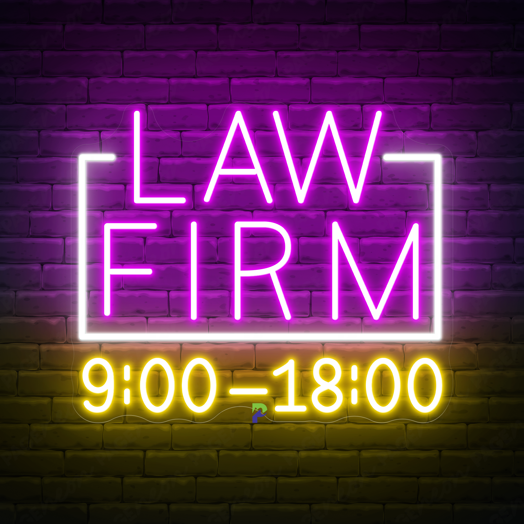 Law Firm Neon Sign Legal Custom Business Led Light