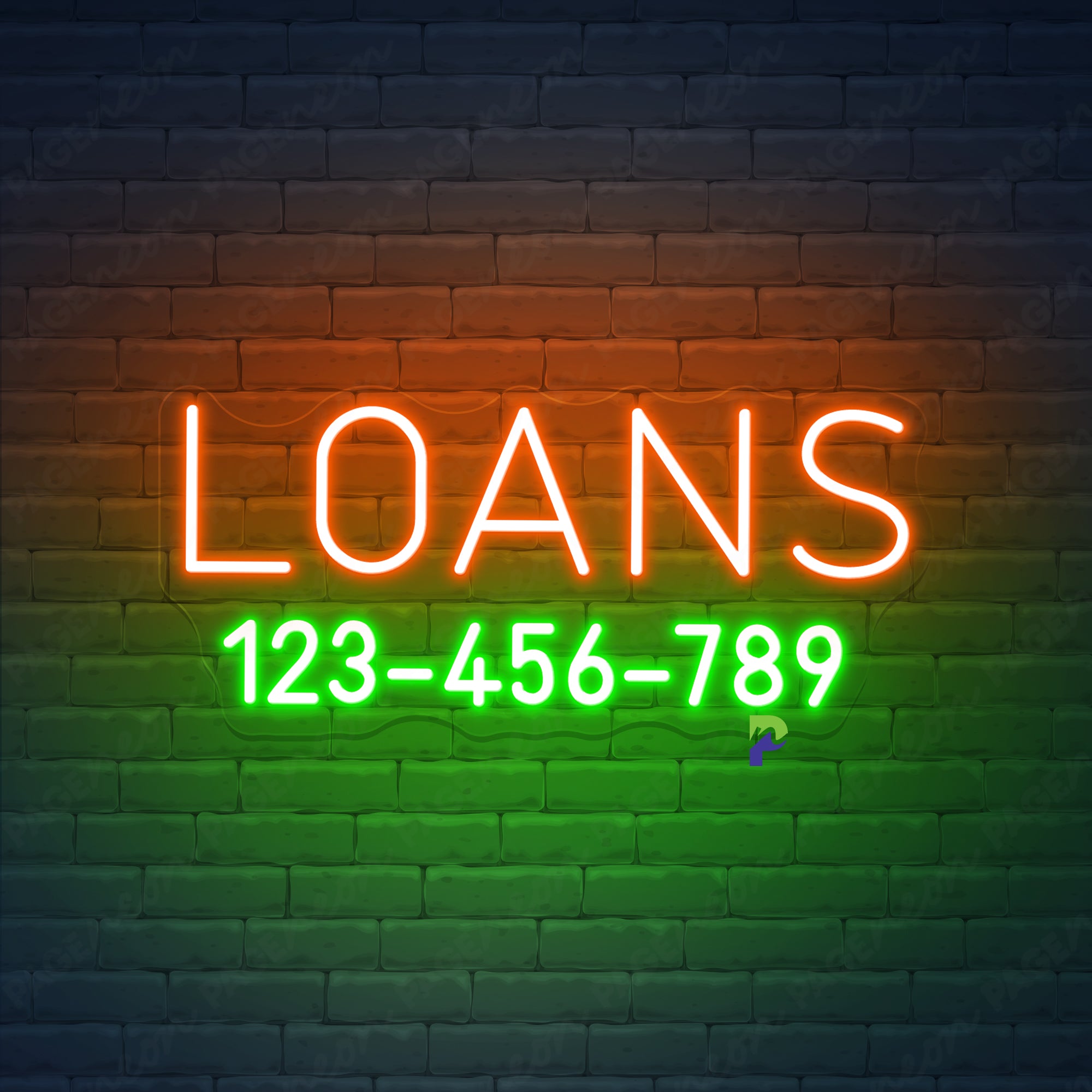 Loans Neon Sign Custom Business Led Light