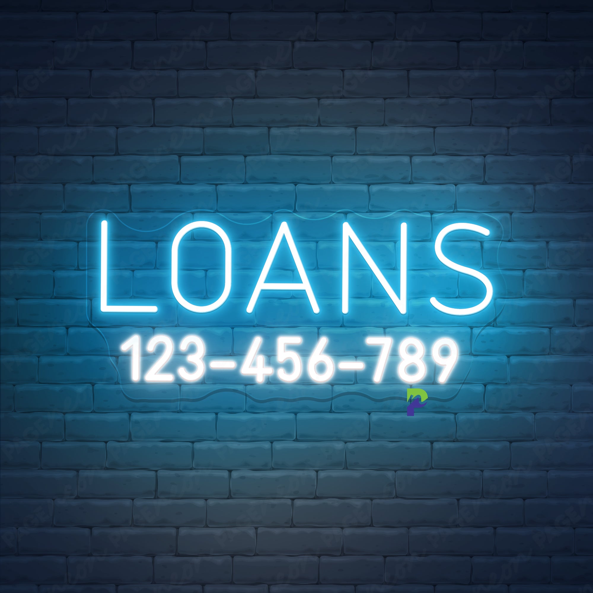 Loans Neon Sign Custom Business Led Light