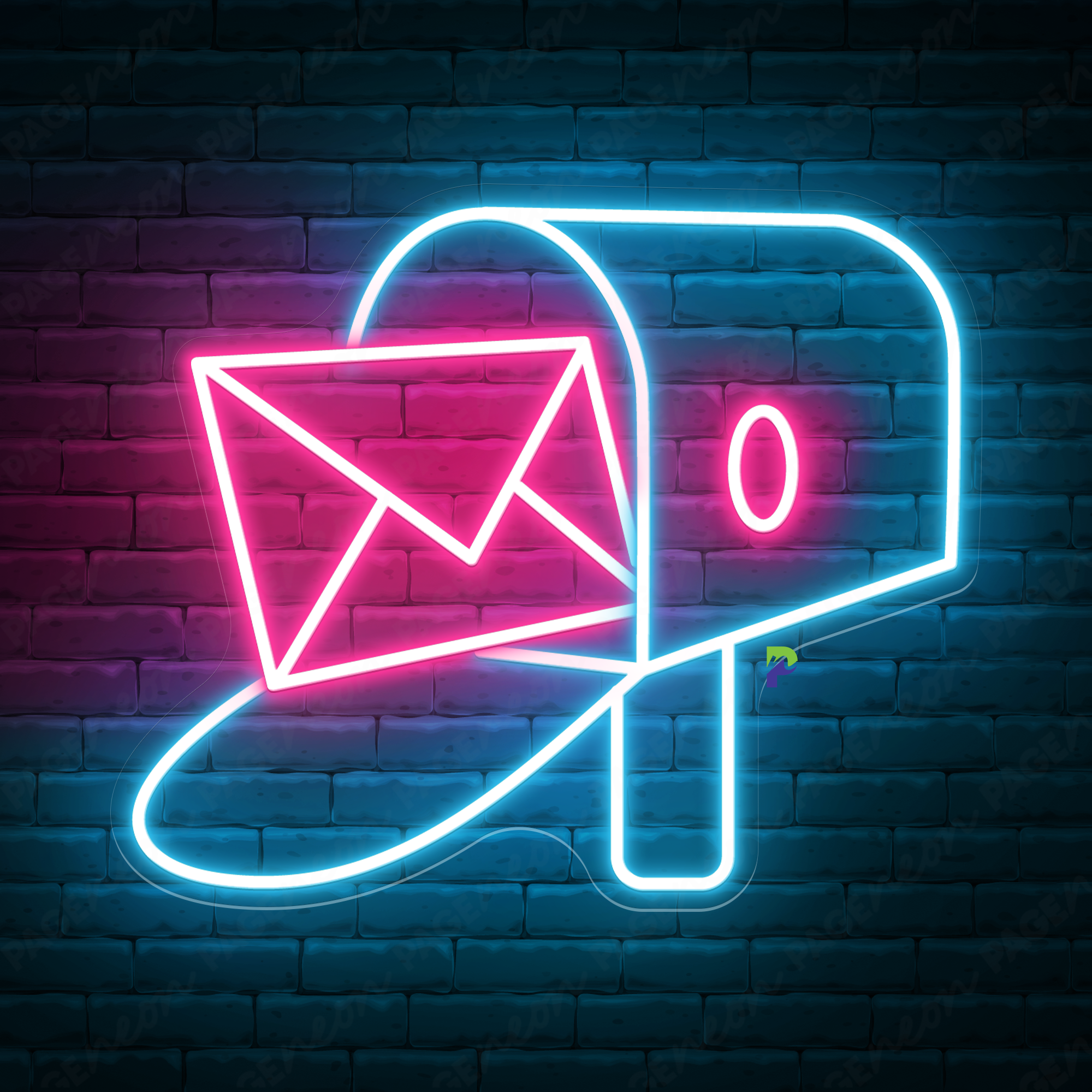 Mailboxes Neon Signs Large Led Light