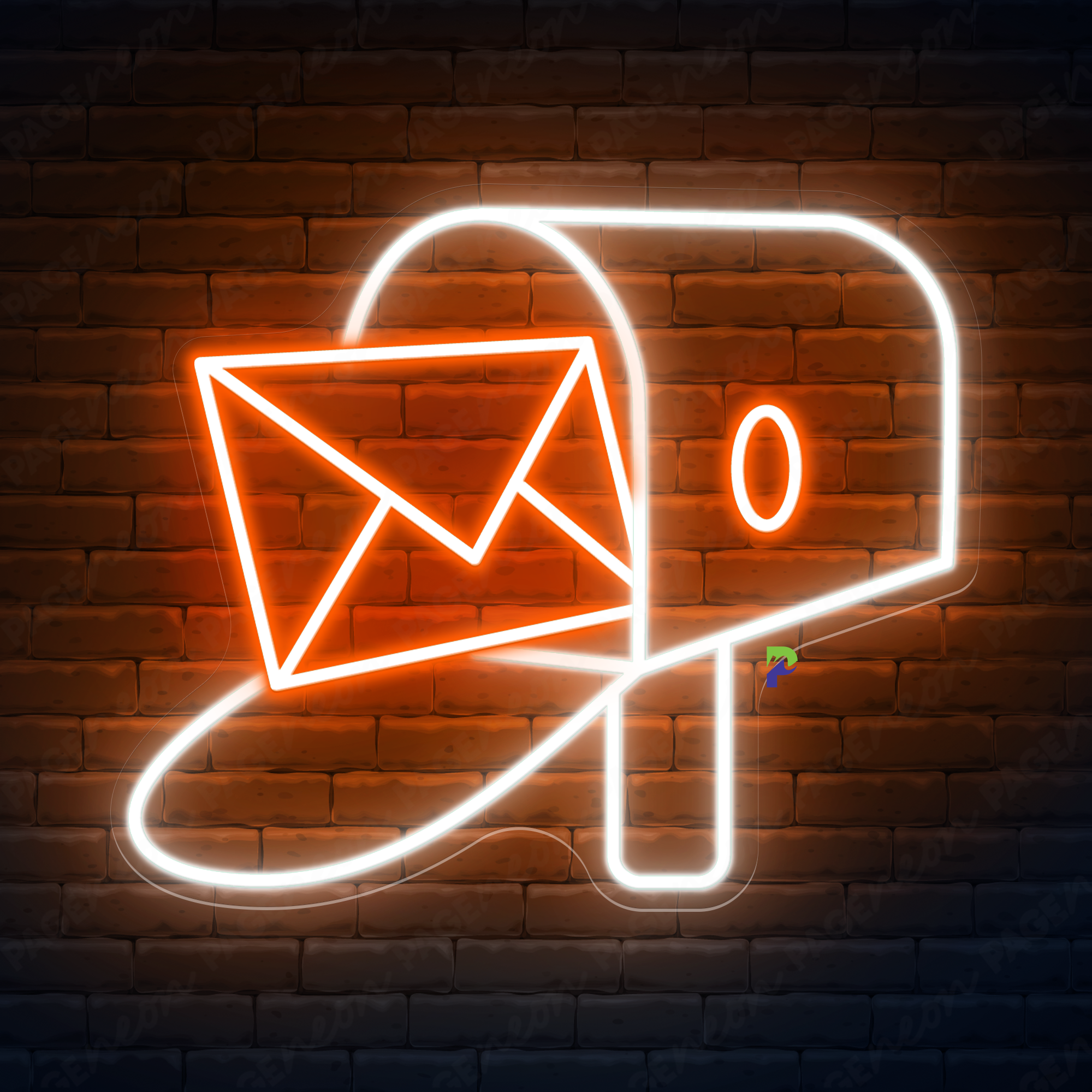 Mailboxes Neon Signs Large Led Light