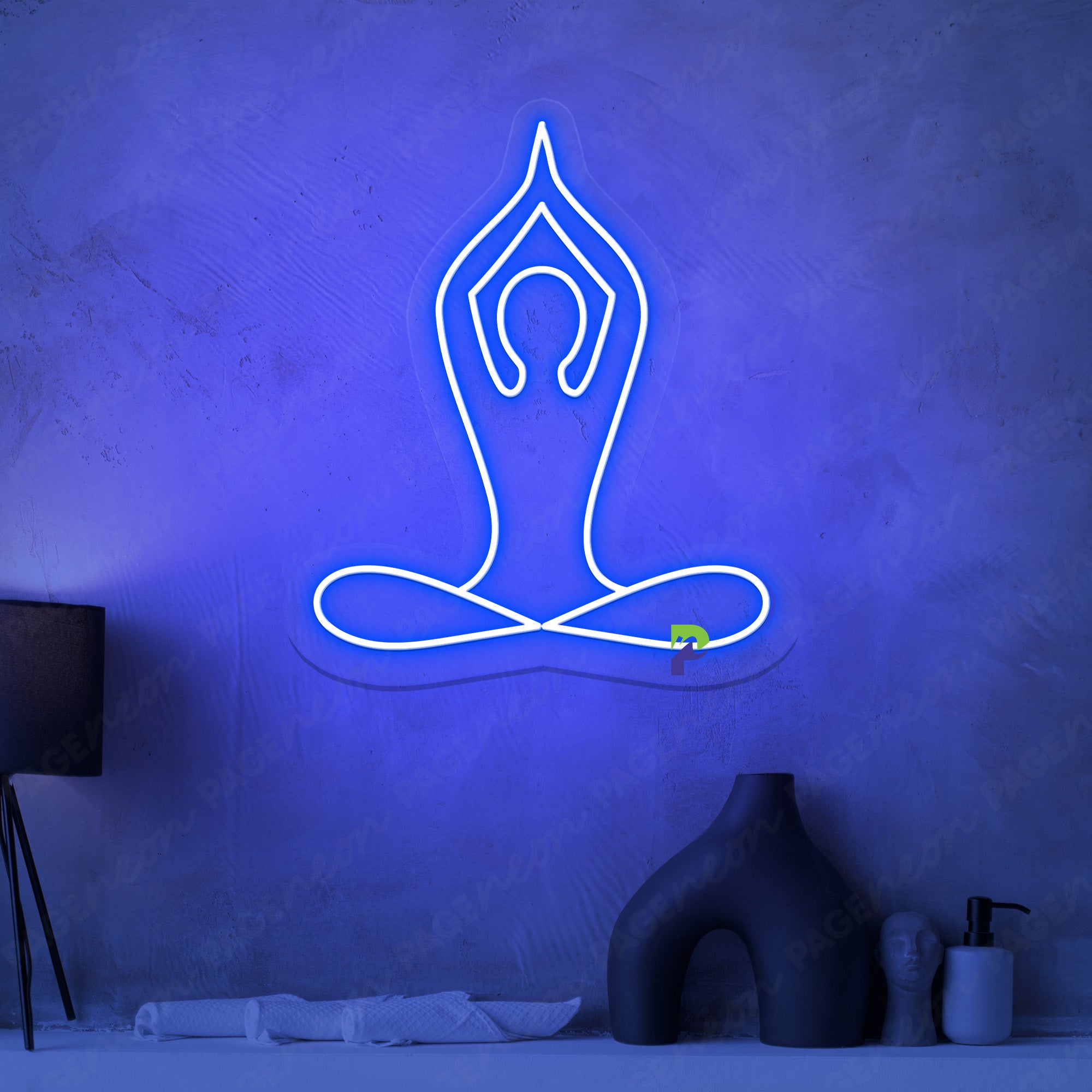 Meditation Neon Sign Gym Yoga Led Light