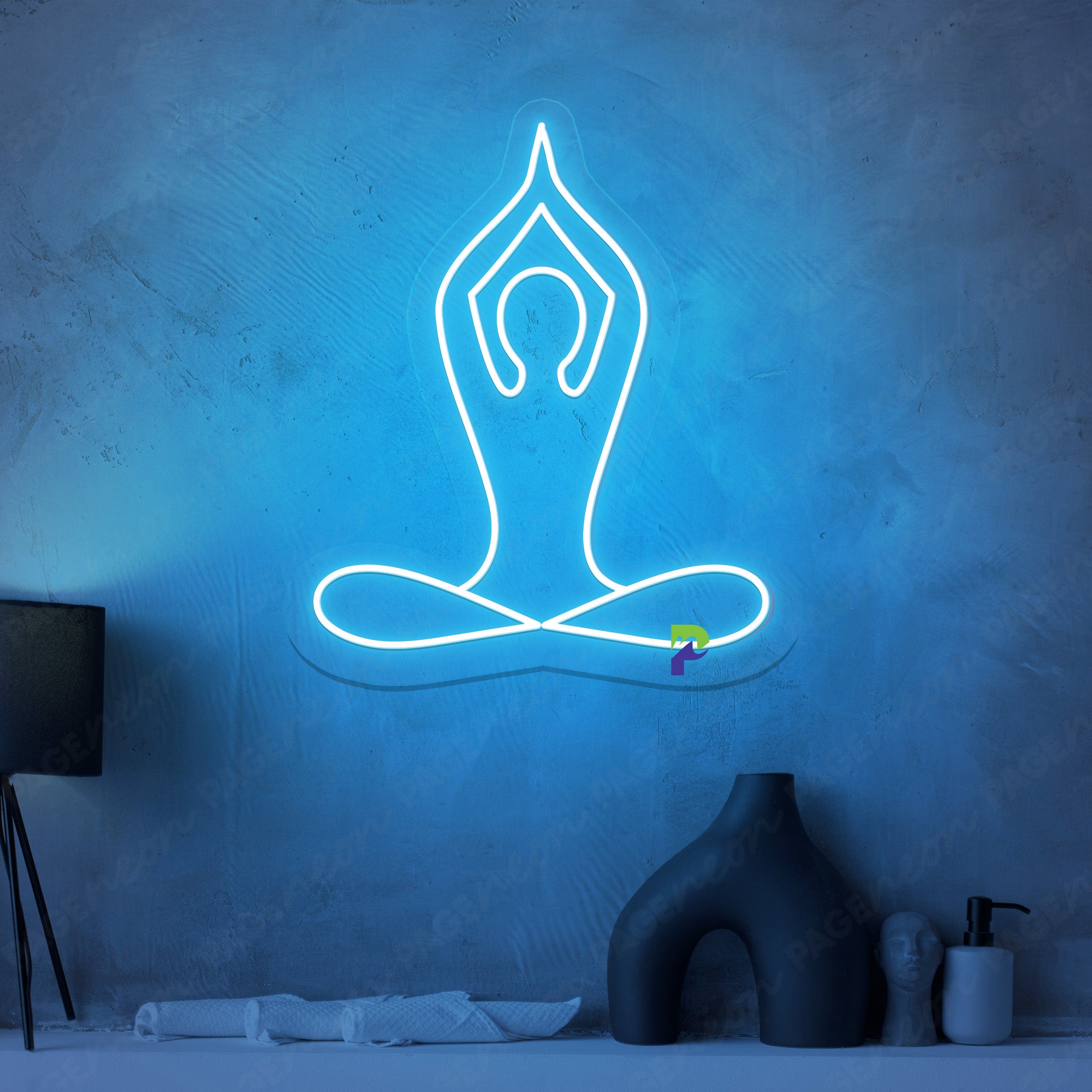 Meditation Neon Sign Gym Yoga Led Light
