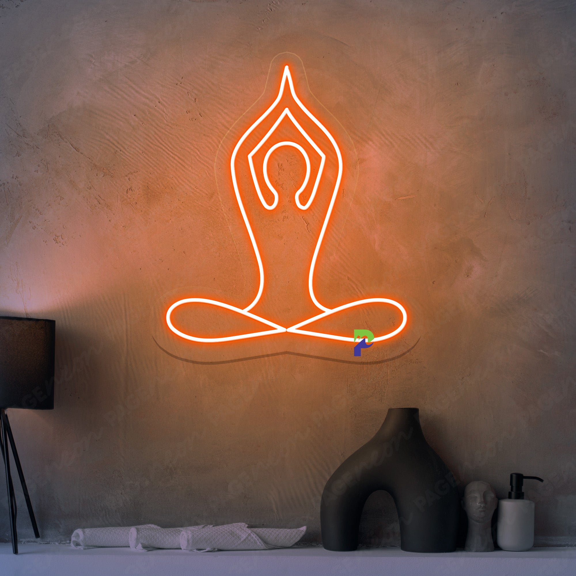 Meditation Neon Sign Gym Yoga Led Light