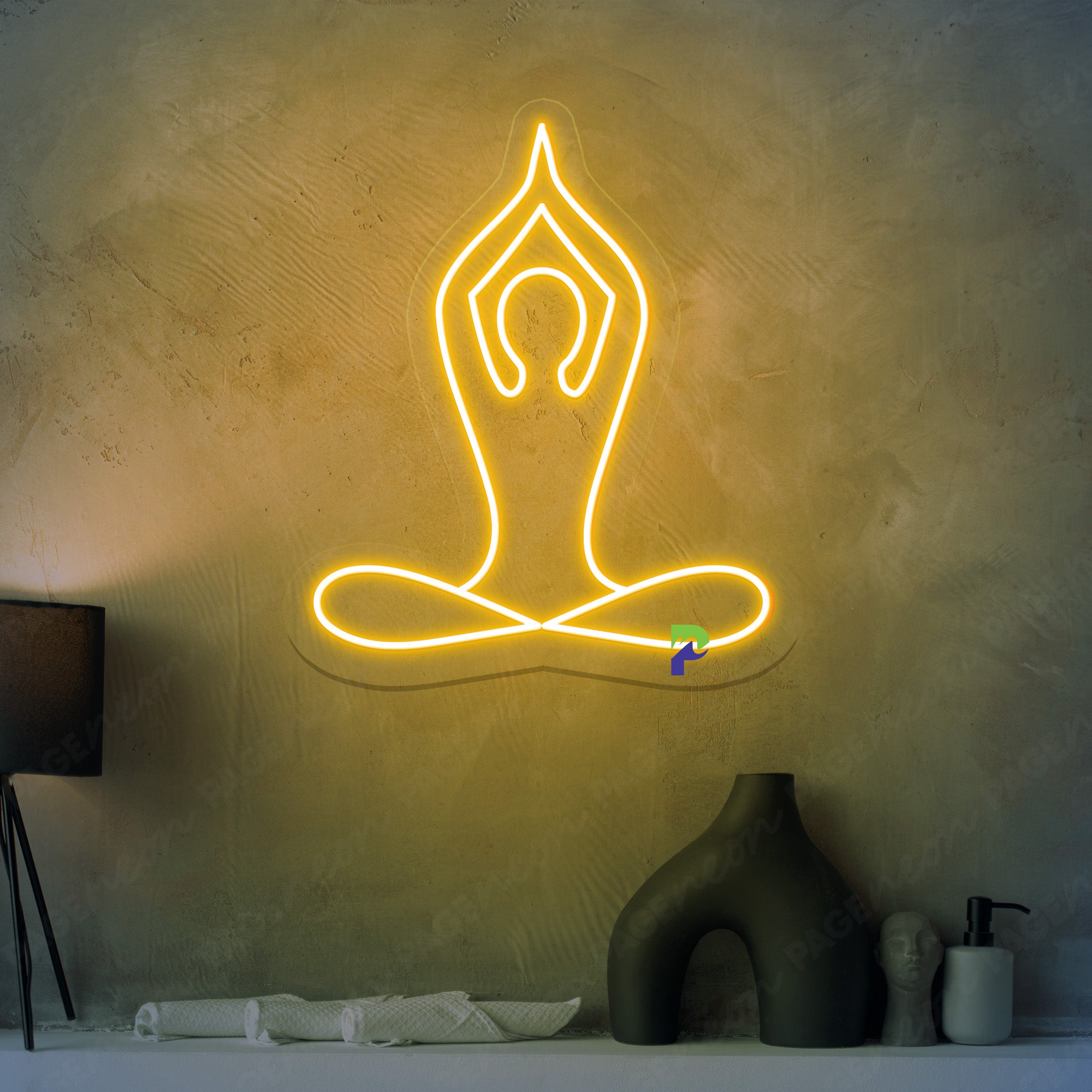 Meditation Neon Sign Gym Yoga Led Light