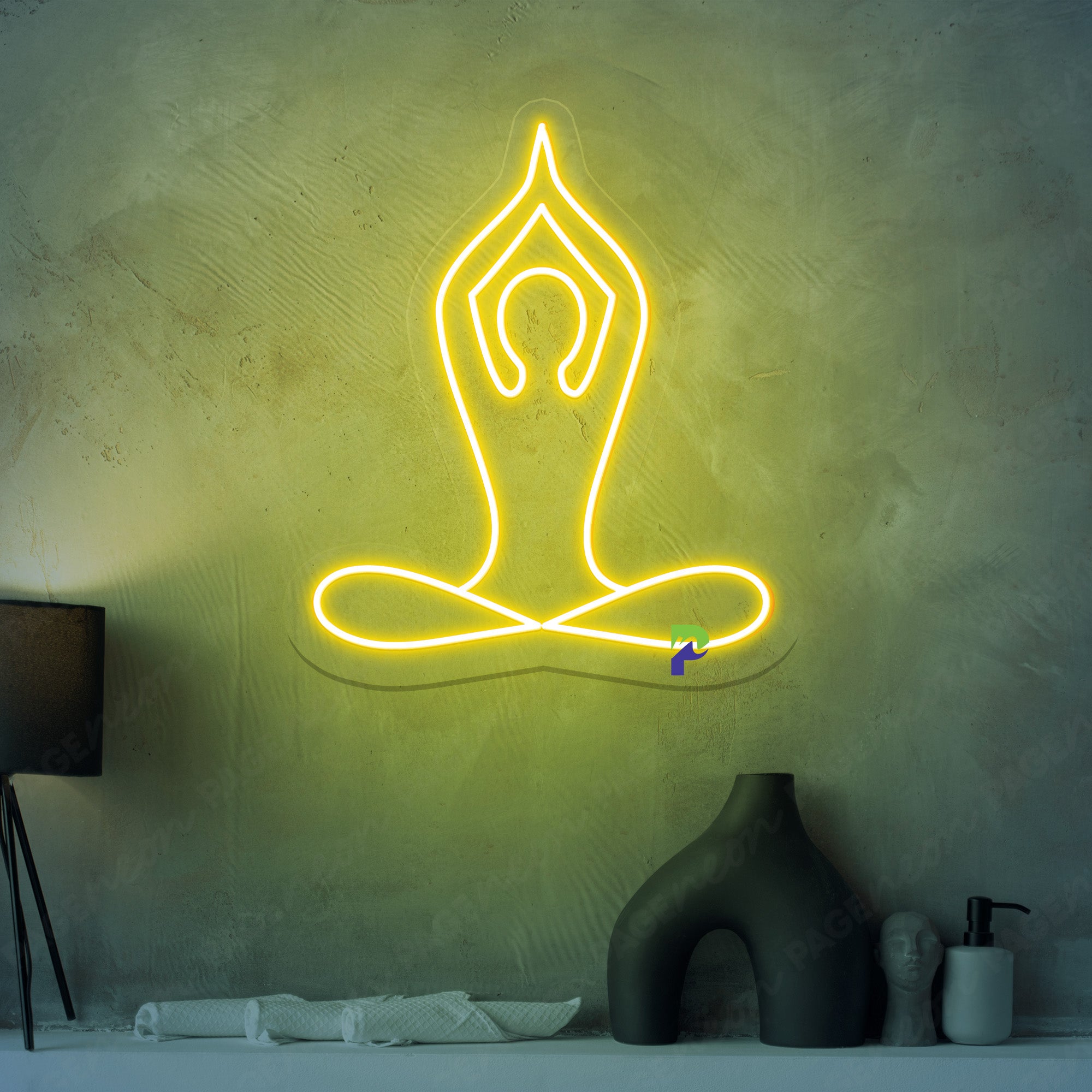 Meditation Neon Sign Gym Yoga Led Light