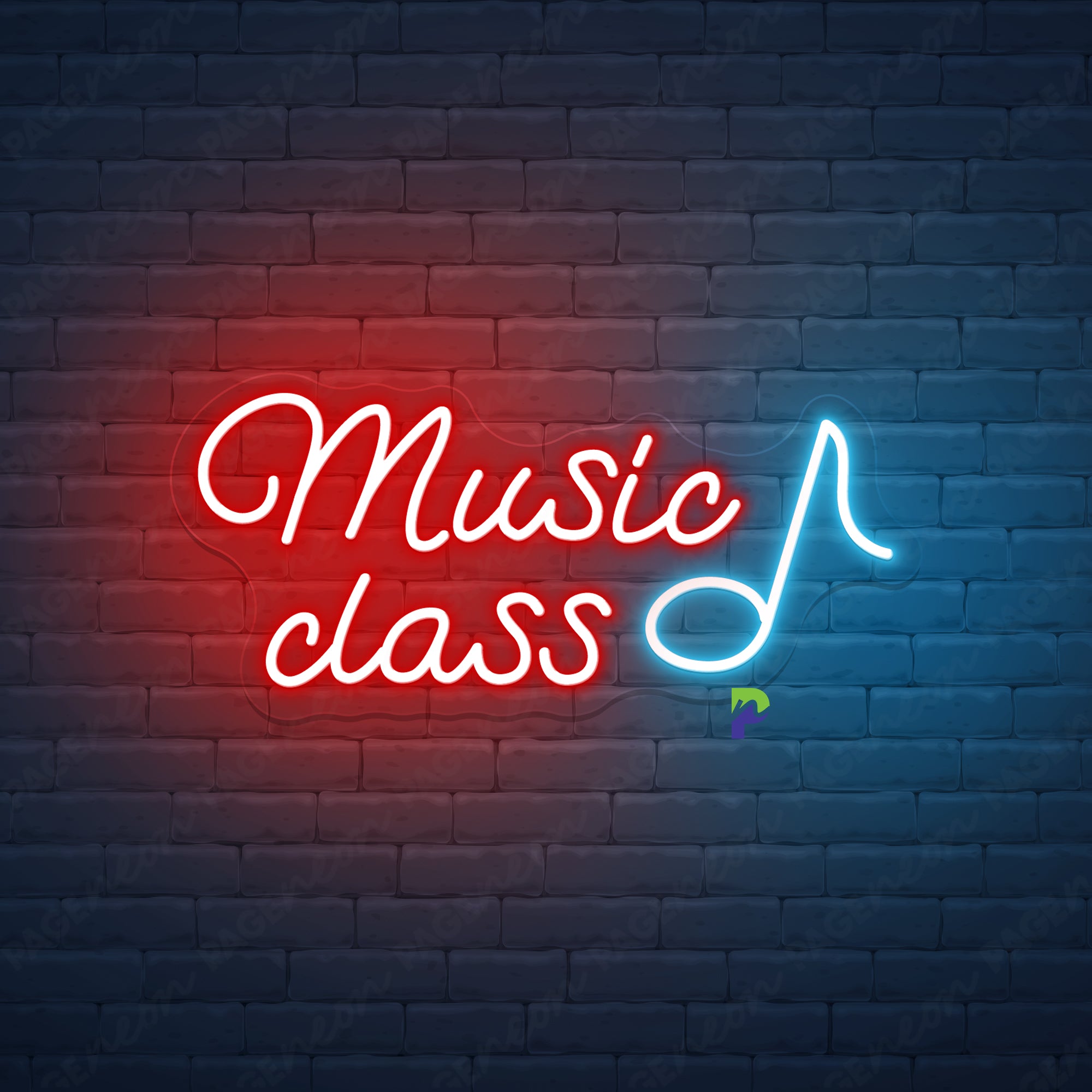 Music Class Neon Sign Big Led Light