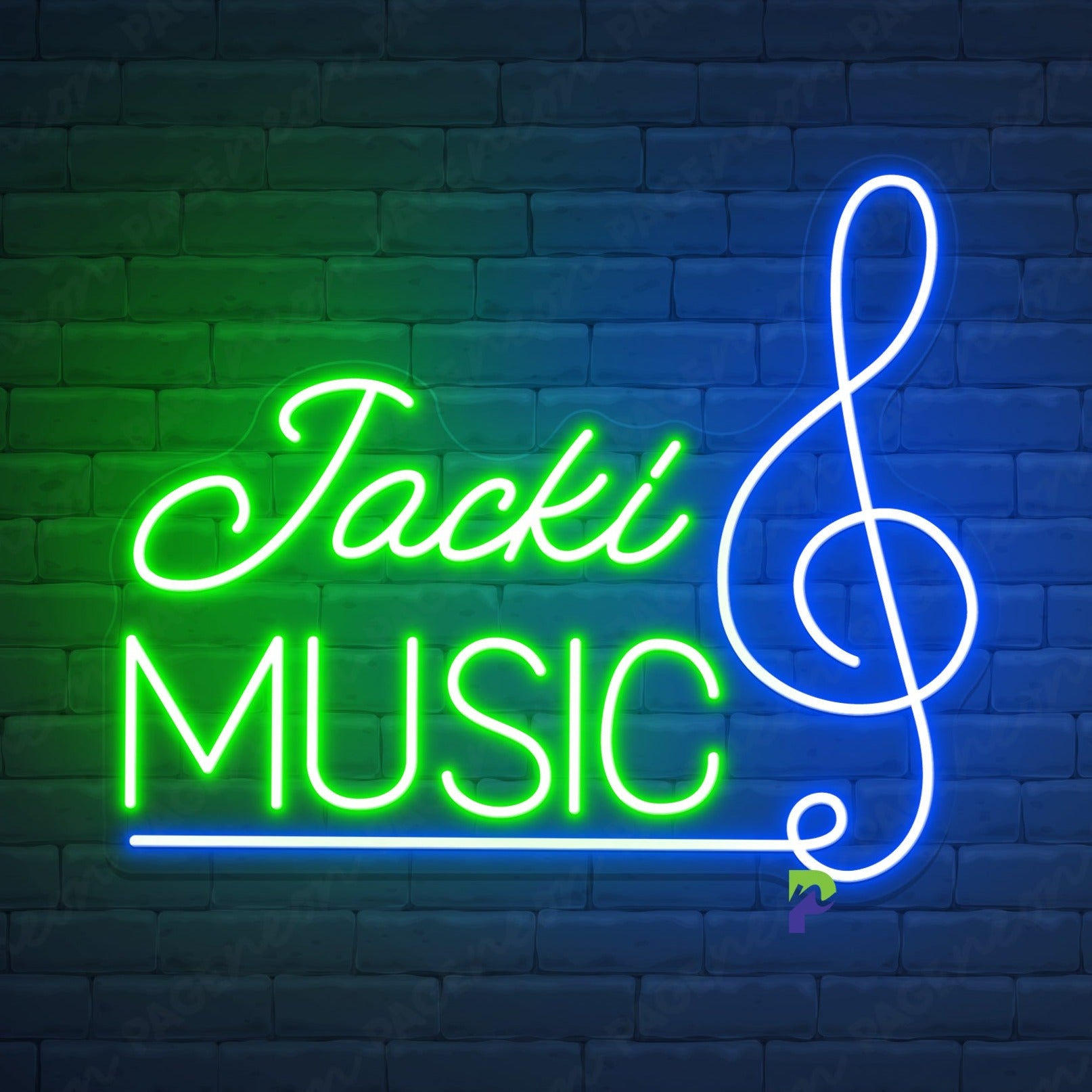 Music Neon Sign Custom Name Led Light