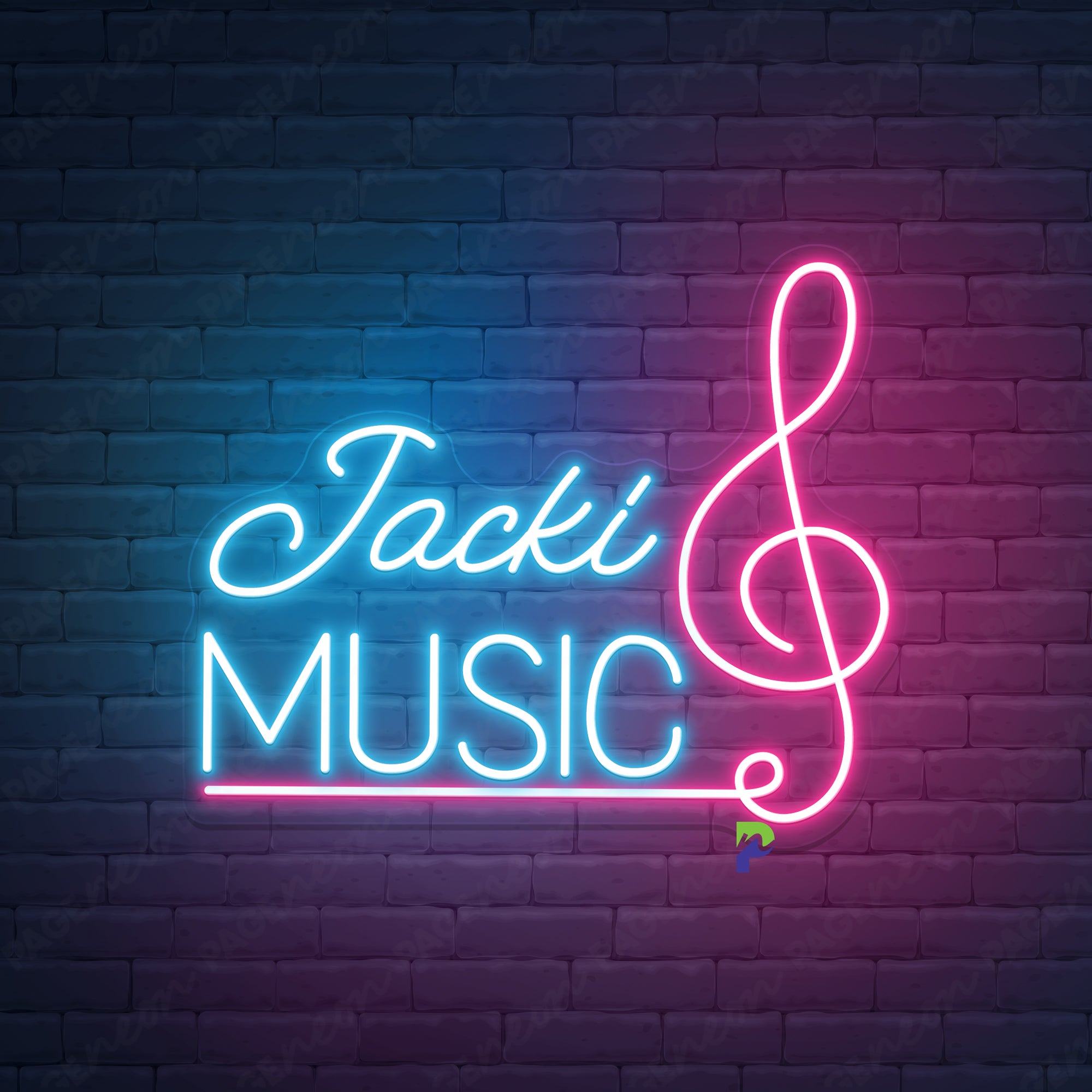 Music Neon Sign Custom Name Led Light