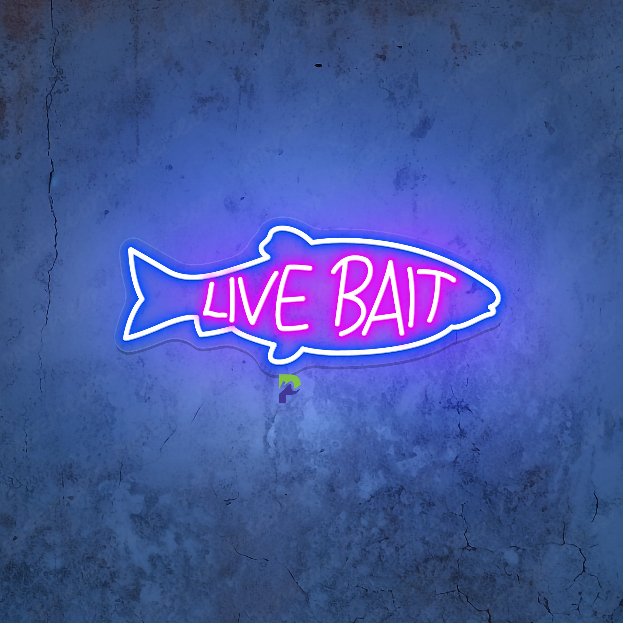 Neon Live Bait Sign Unique Fishing Store Led Light