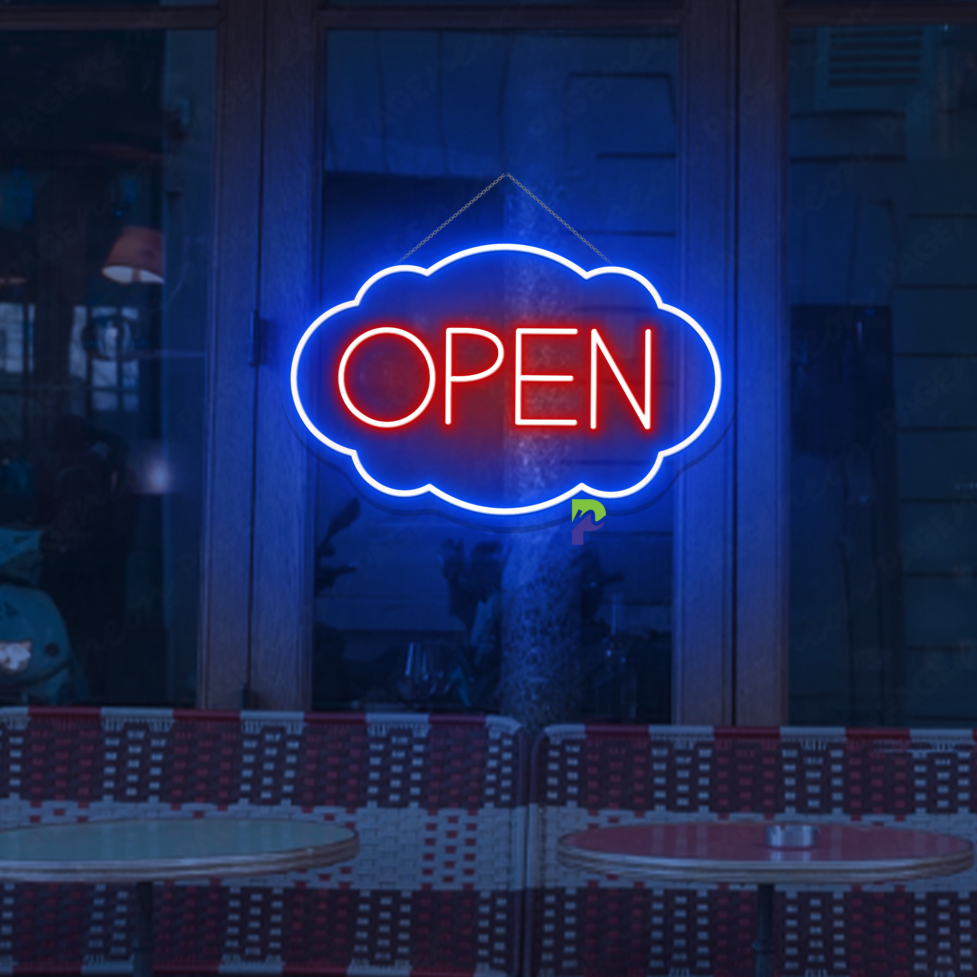 Neon Open Sign Vintage Business Led Light
