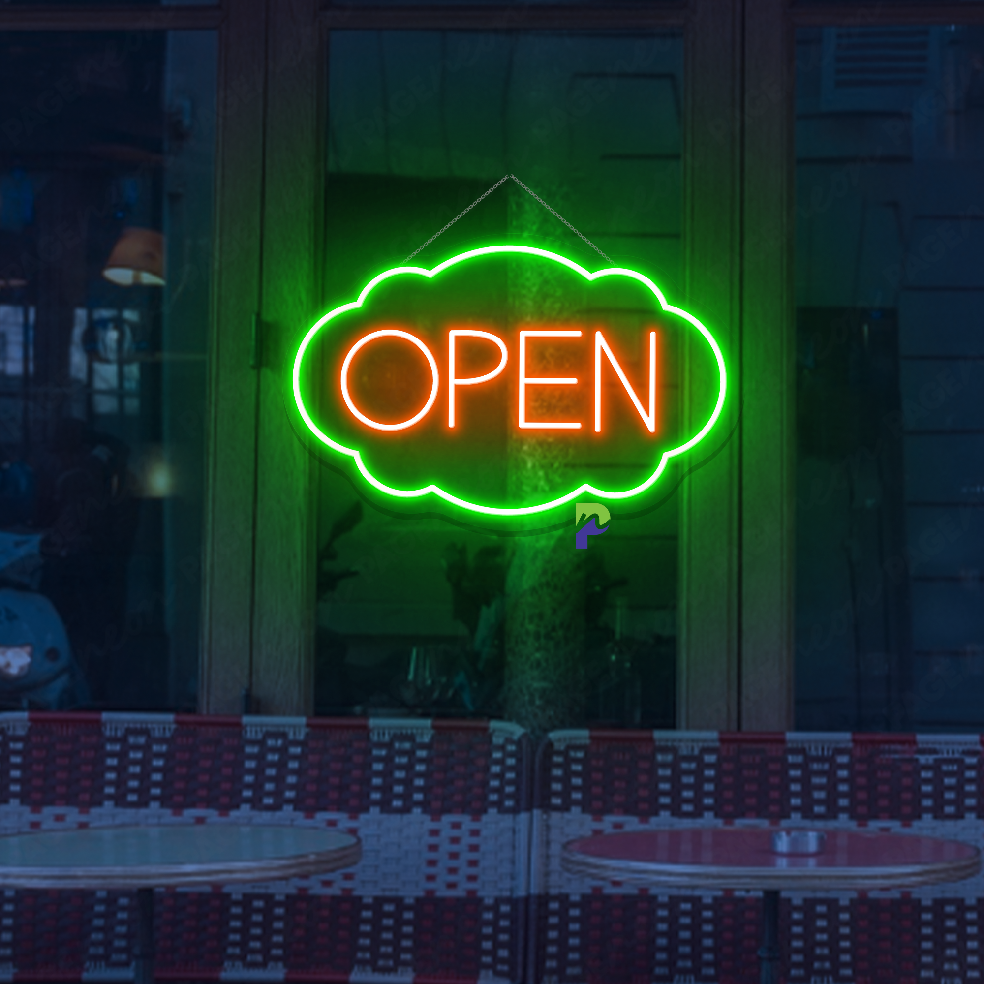 Neon Open Sign Vintage Business Led Light