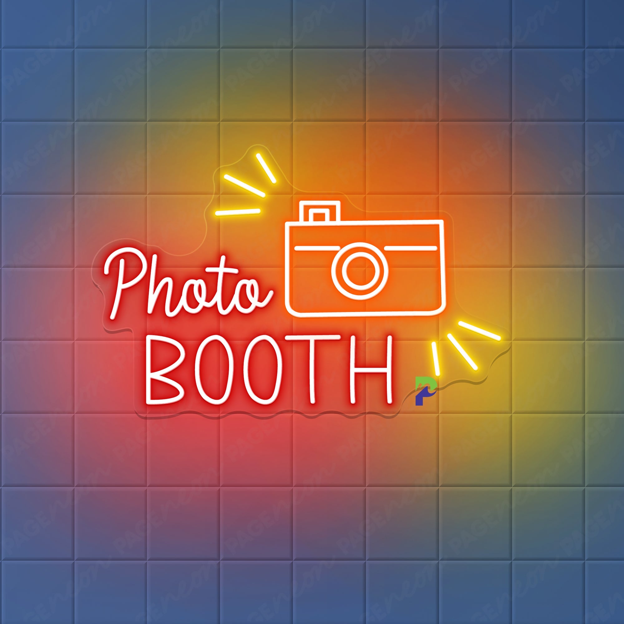 Neon Photobooth Sign Lovely Camera Led Light