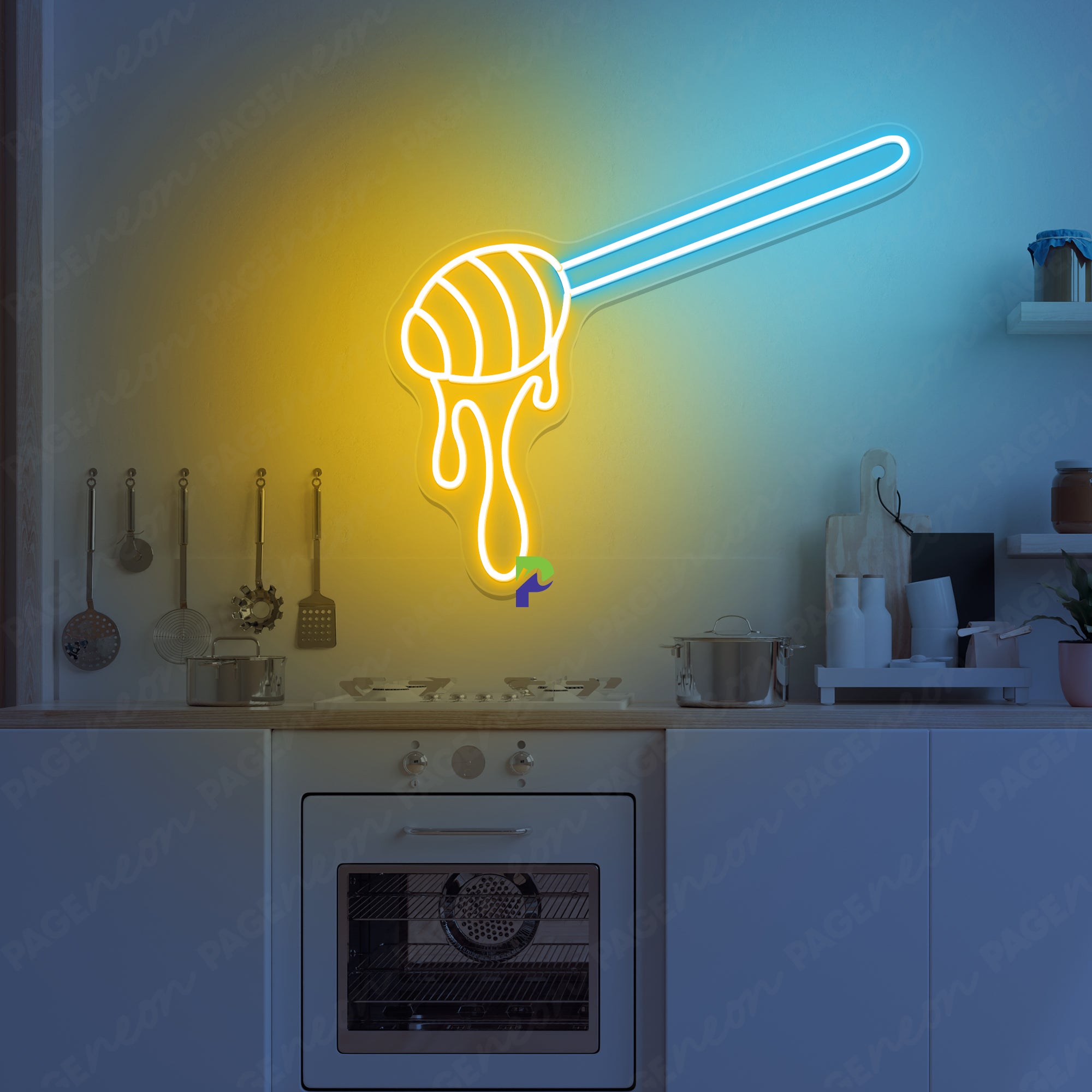 Neon Sign Honey Dipper Dripping Led Light