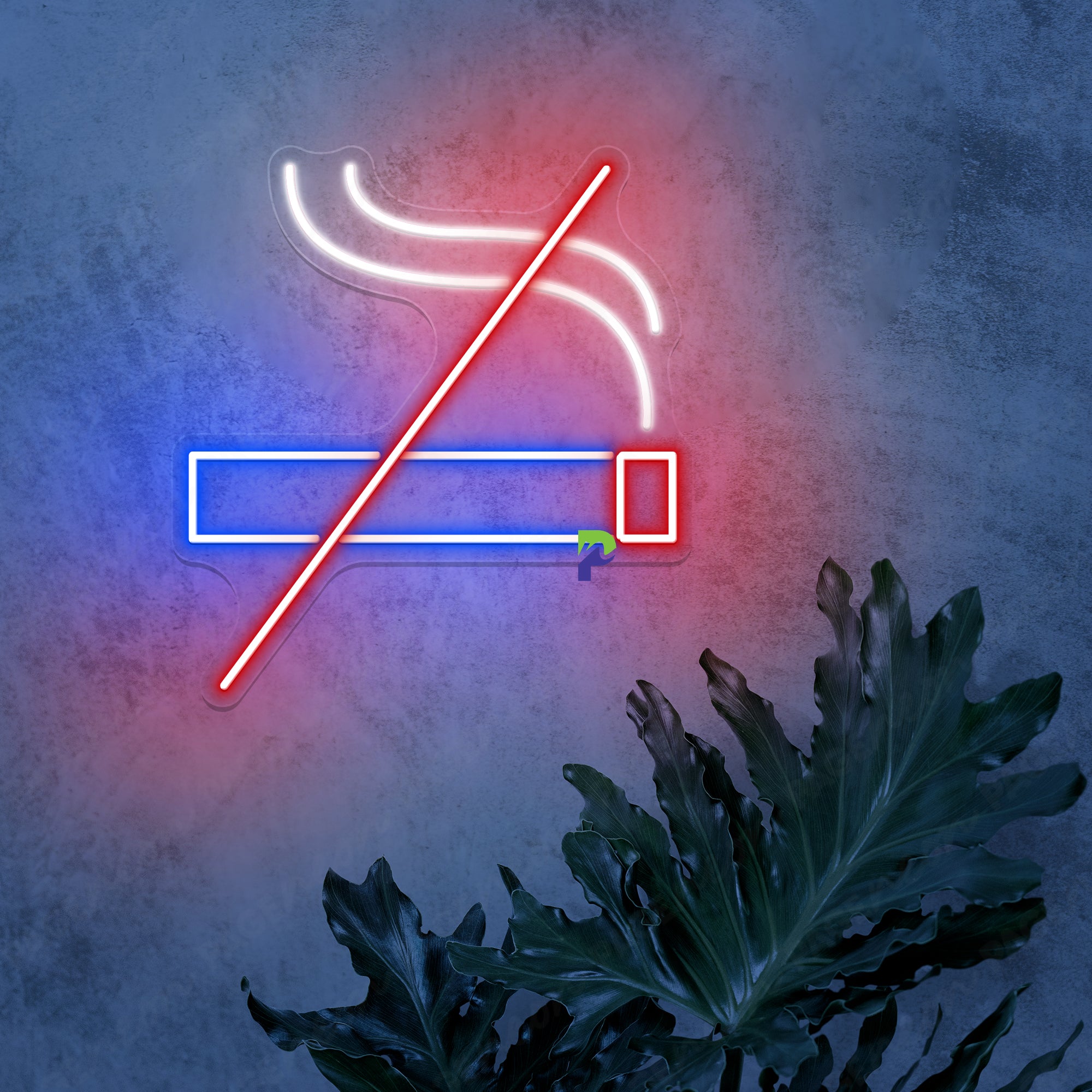 No Smoking Neon Sign Warning Notice Led Light