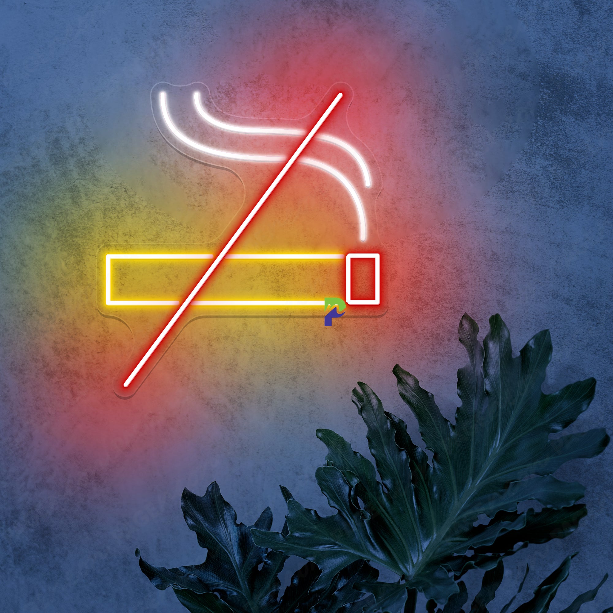 No Smoking Neon Sign Warning Notice Led Light