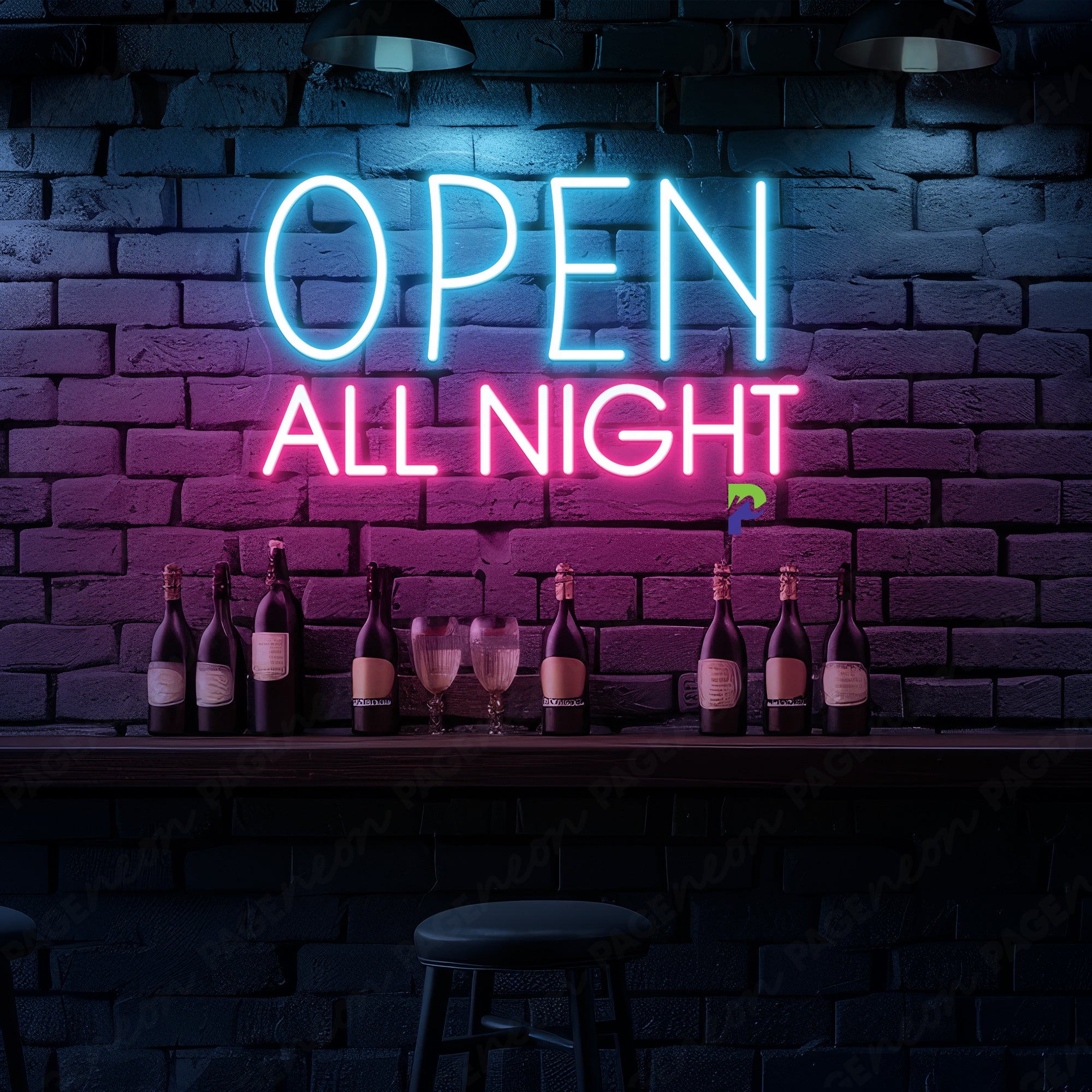 Open All Night Neon Sign Bar Led Light