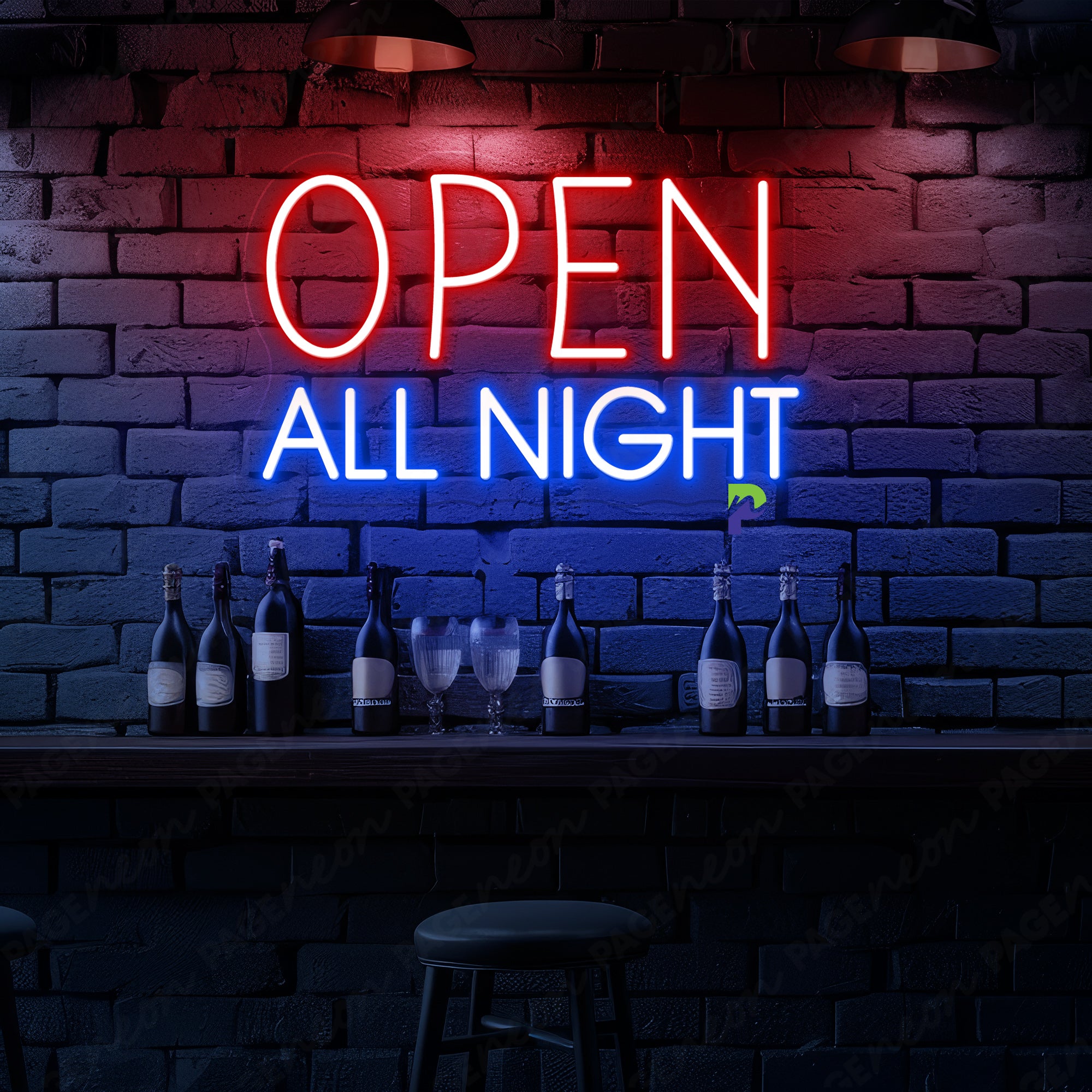 Open All Night Neon Sign Bar Led Light