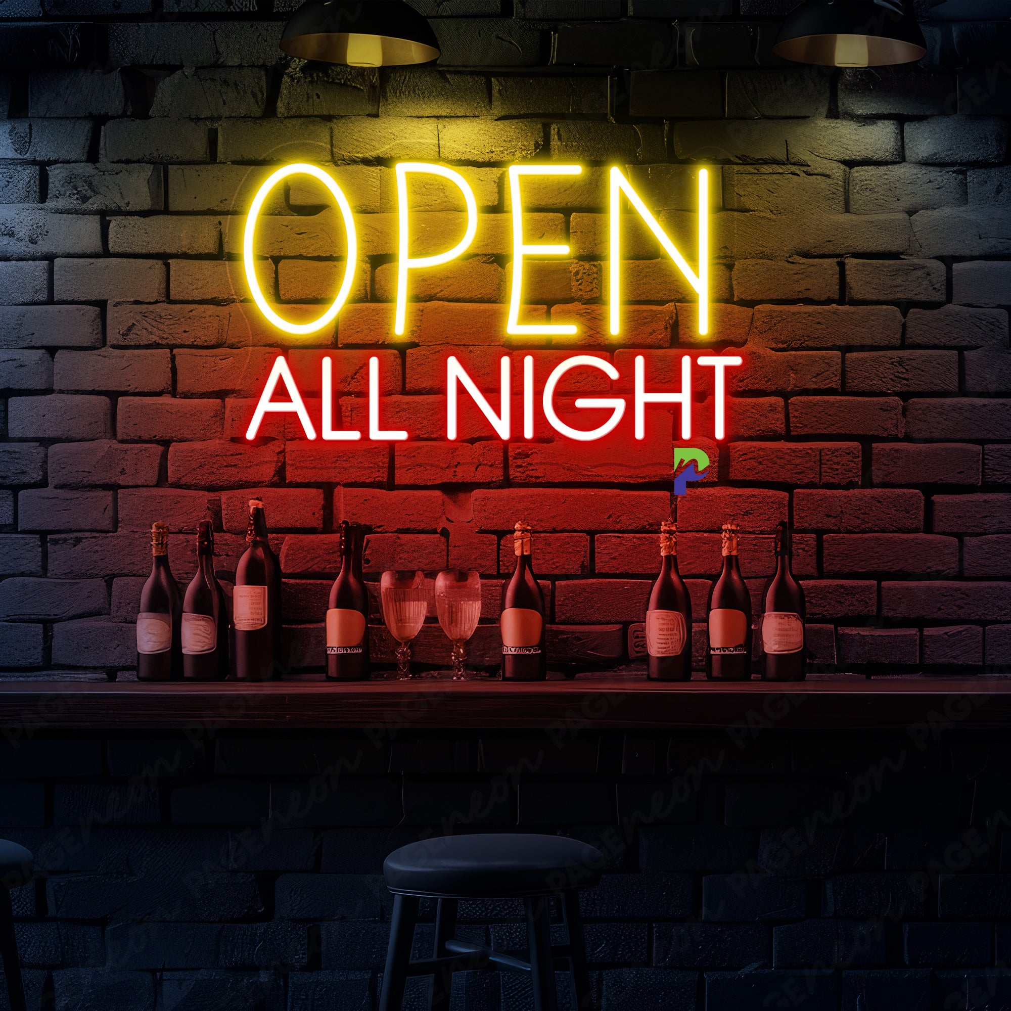 Open All Night Neon Sign Bar Led Light