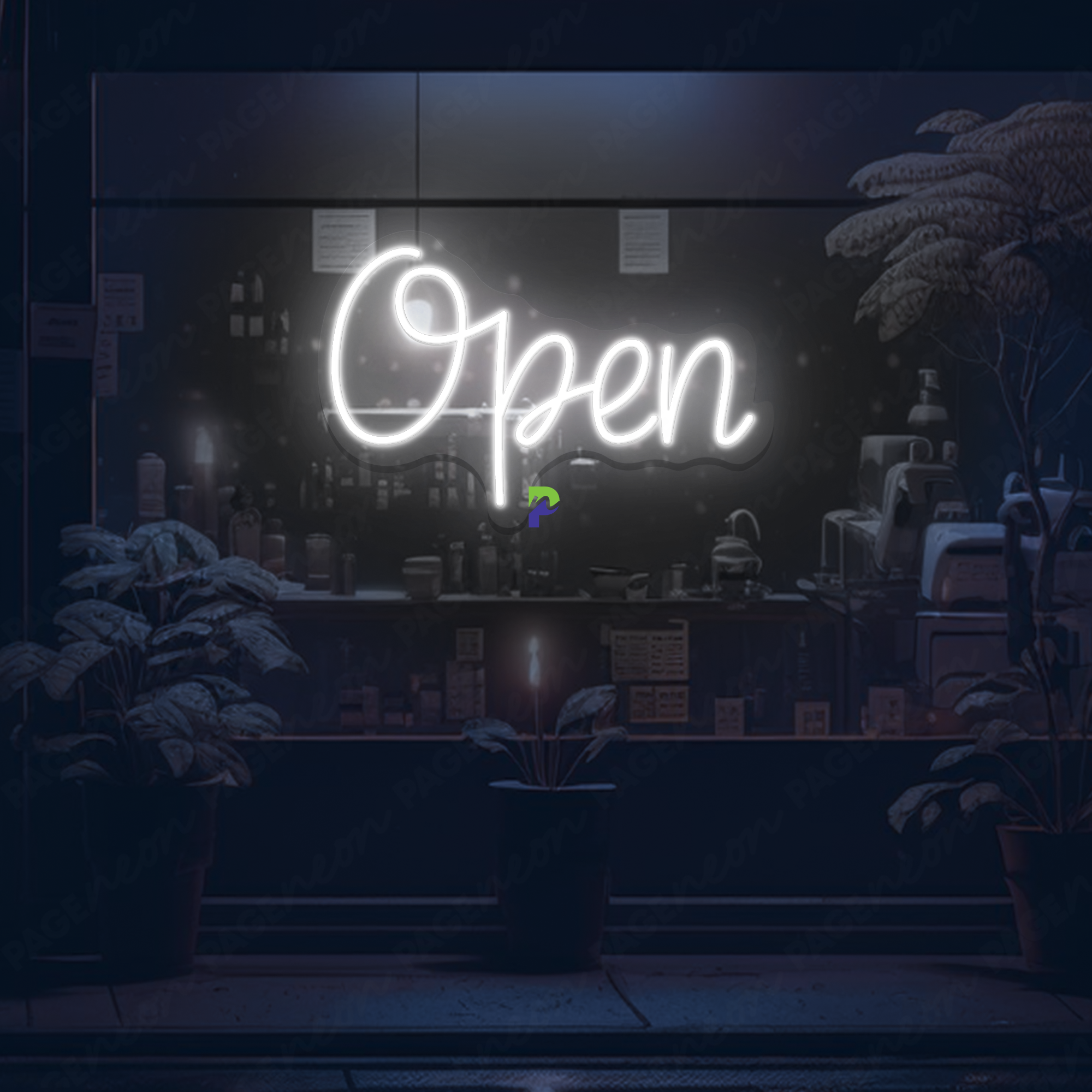 Open Neon Sign Business Coffee Led Sign