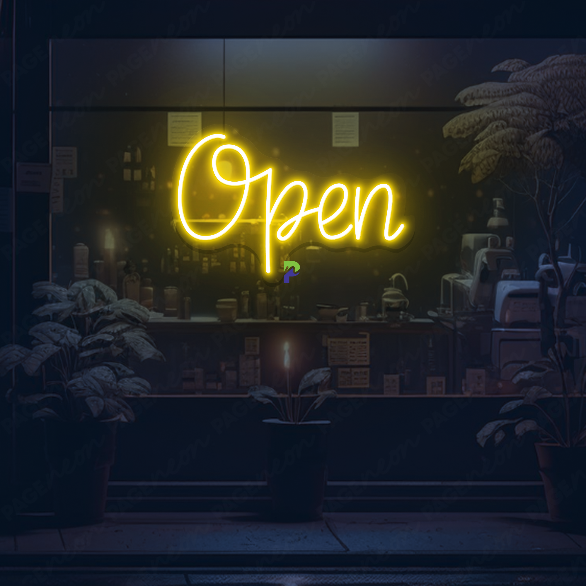 Open Neon Sign Business Coffee Led Sign