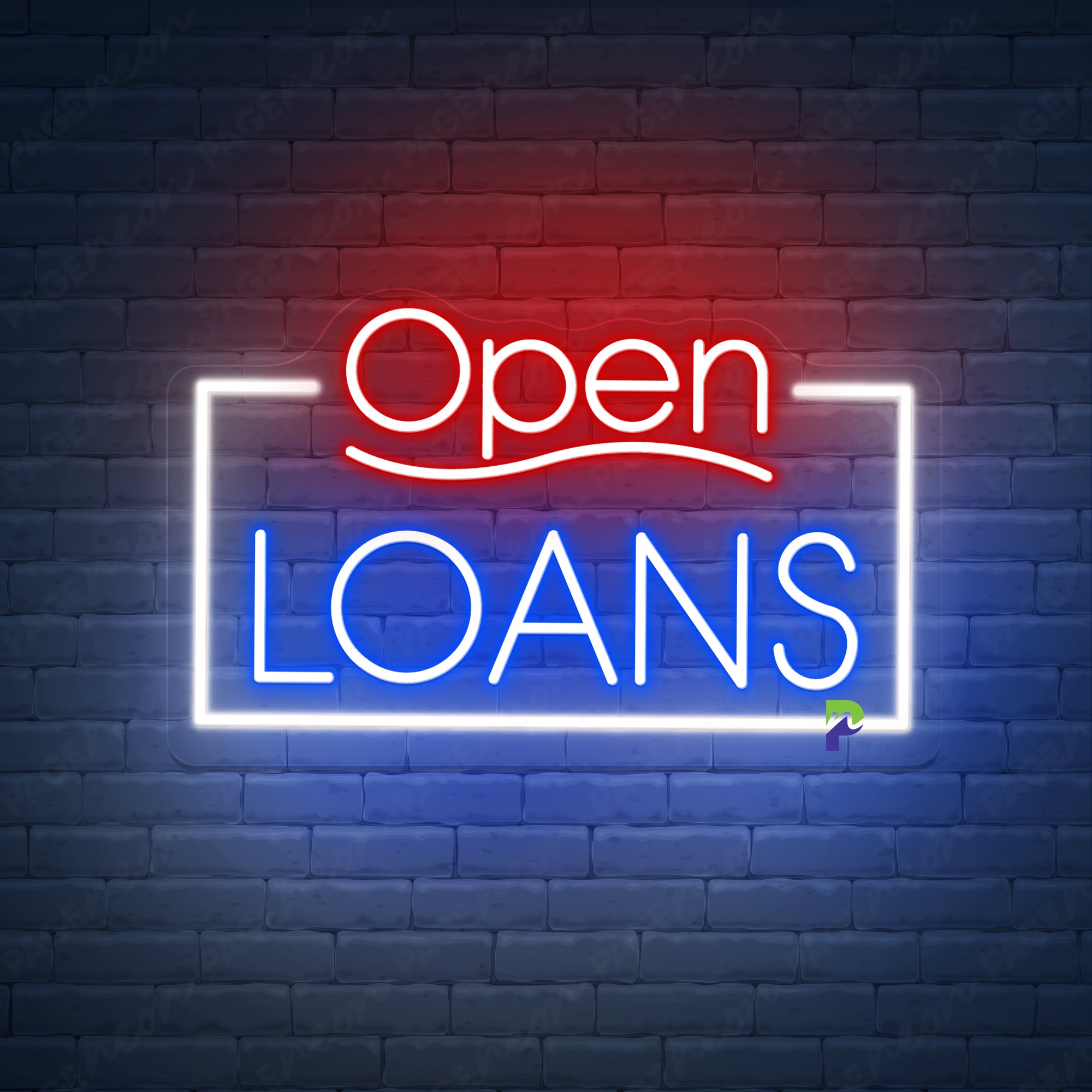 Open Neon Sign Loans Led Light
