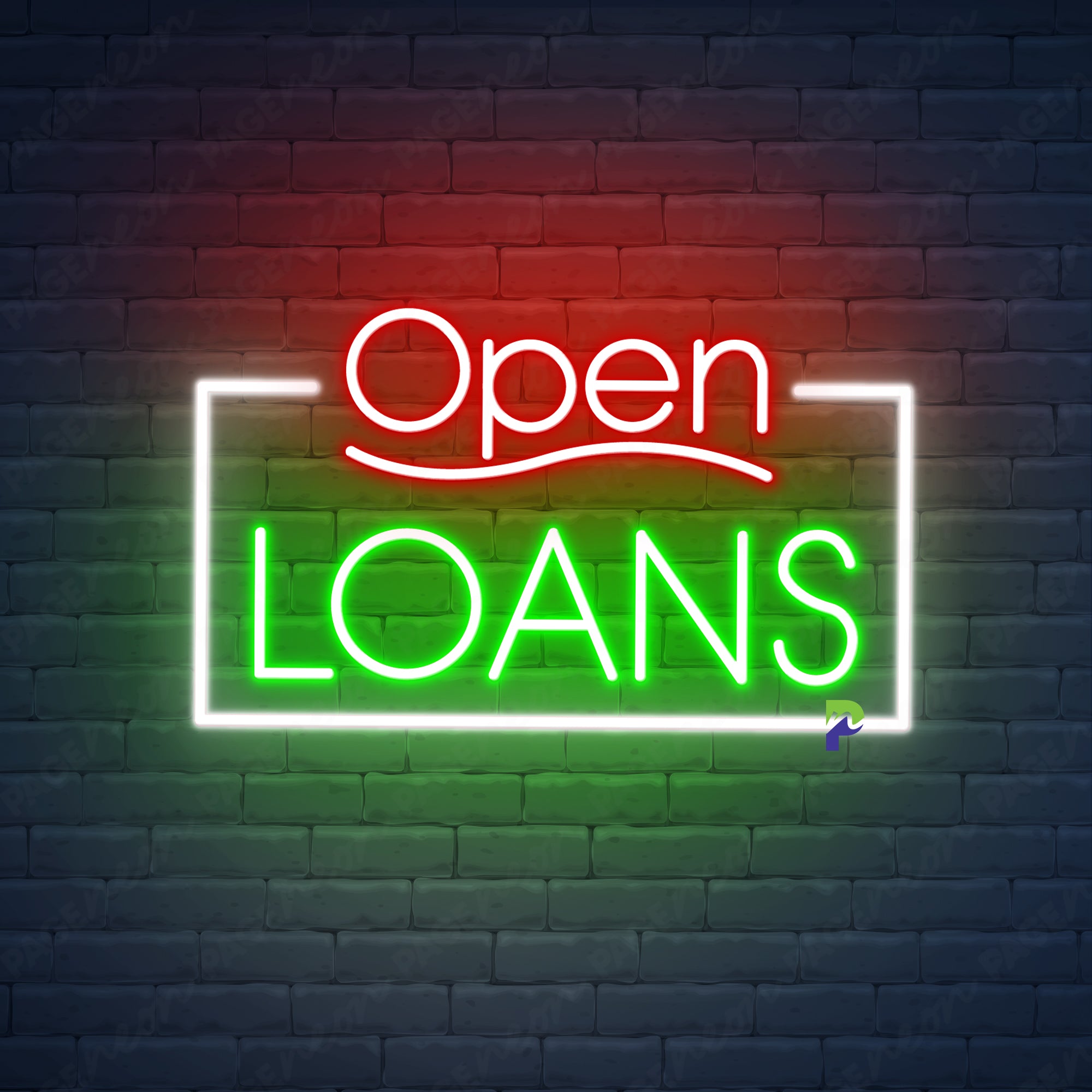 Open Neon Sign Loans Led Light