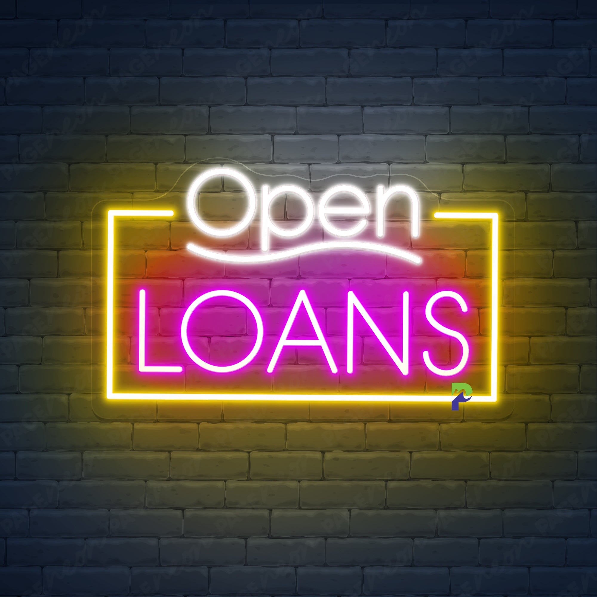 Open Neon Sign Loans Led Light