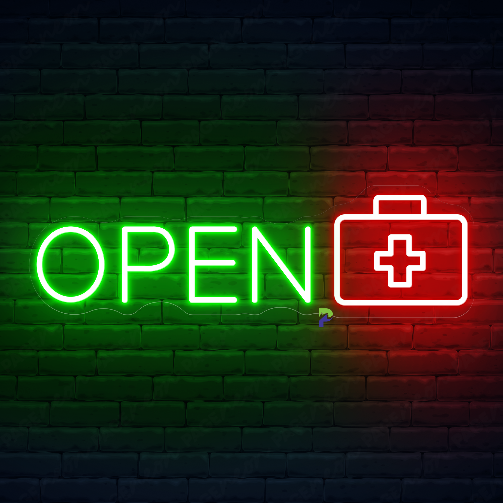 Open Neon Sign Medical Led Light