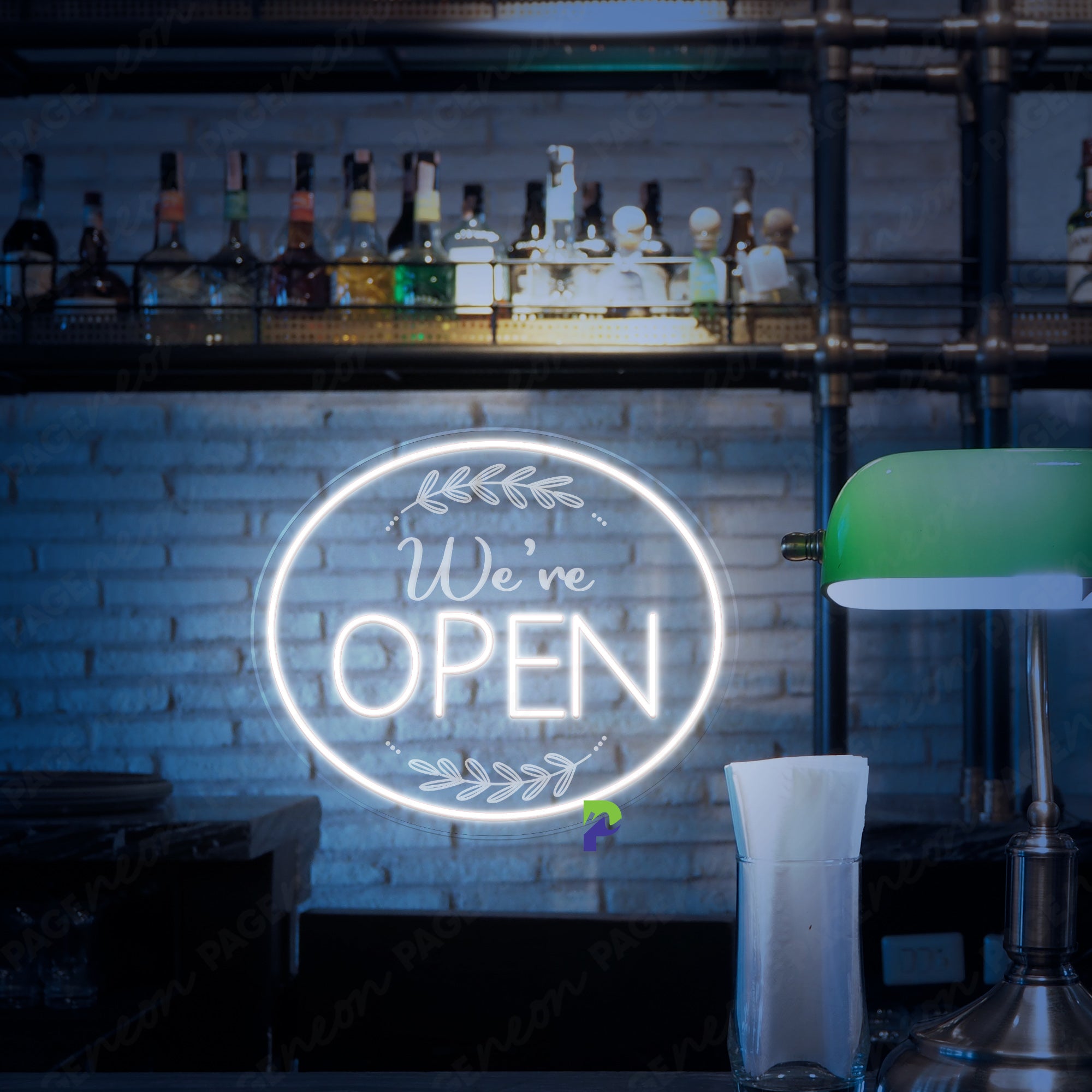 We're Open Neon Sign Open Business Led Light