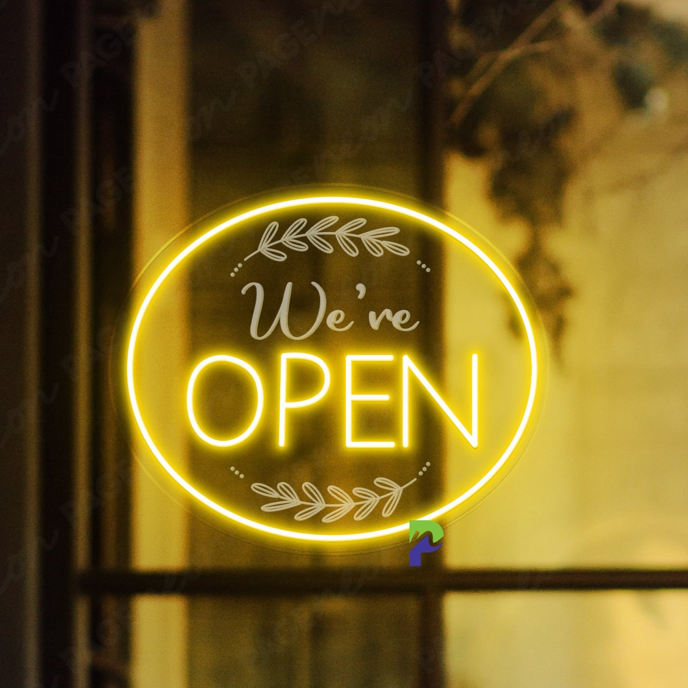We're Open Neon Sign Open Business Led Light