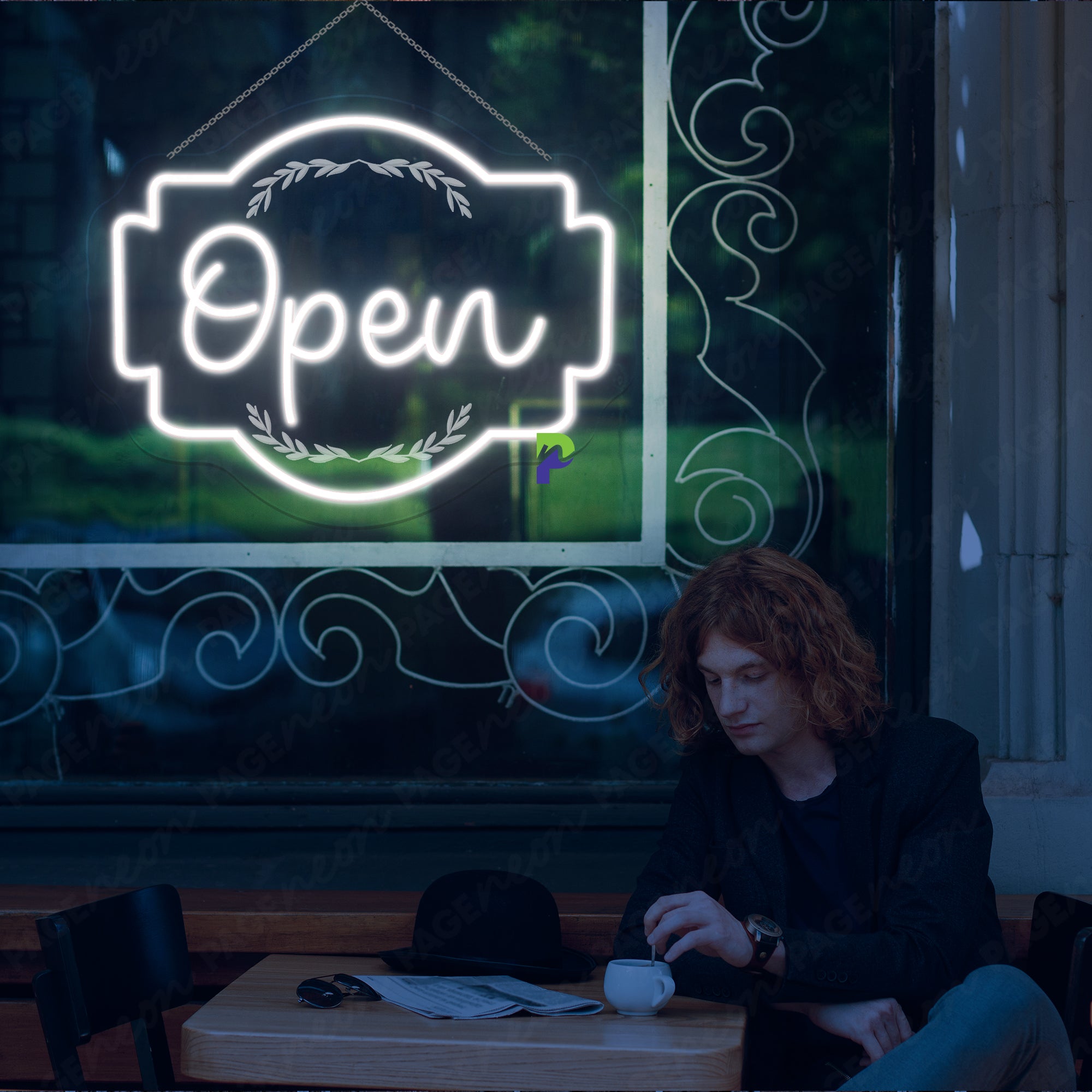 Open Neon Sign Storefront Led Light