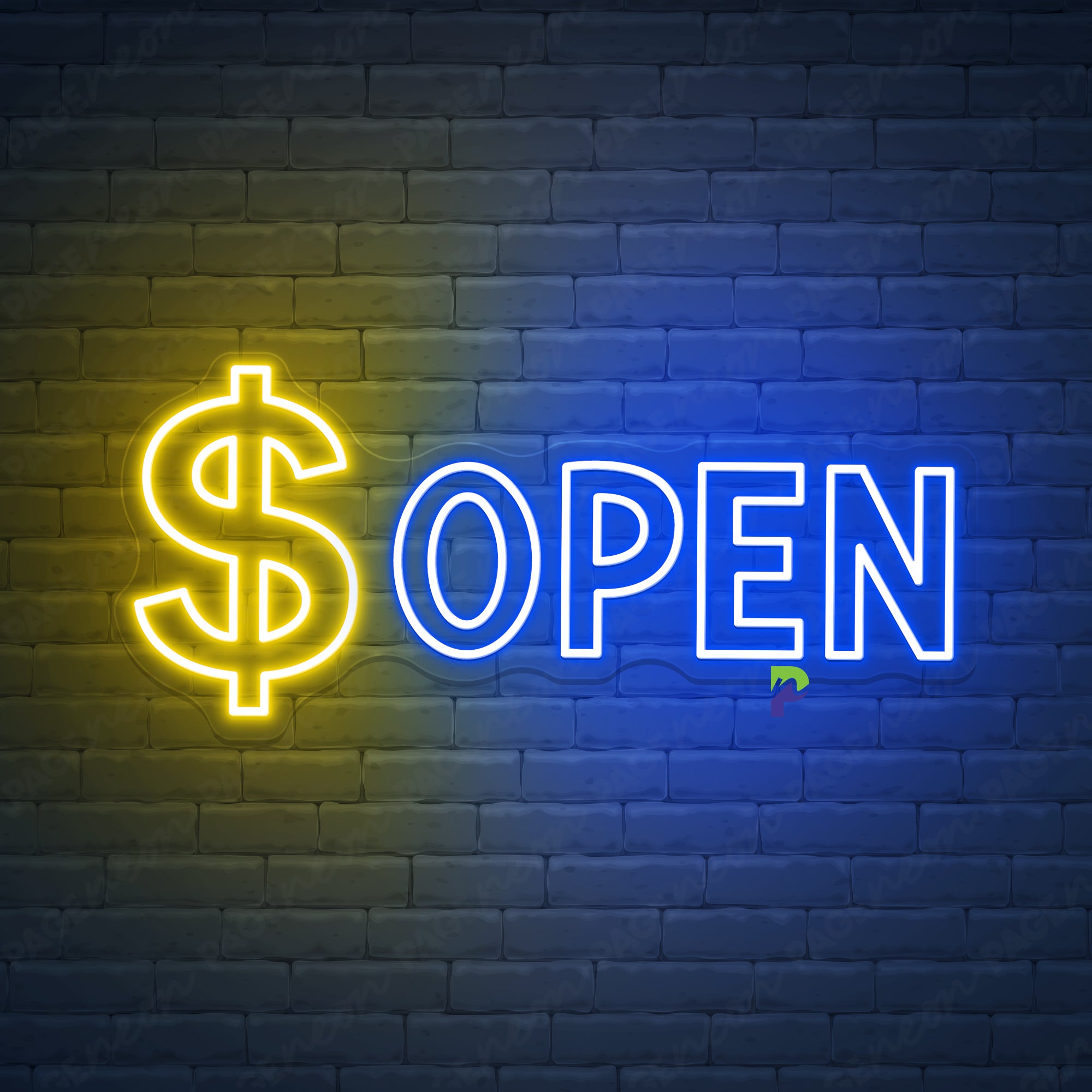 Open Neon Signs Finance Flex Led Light
