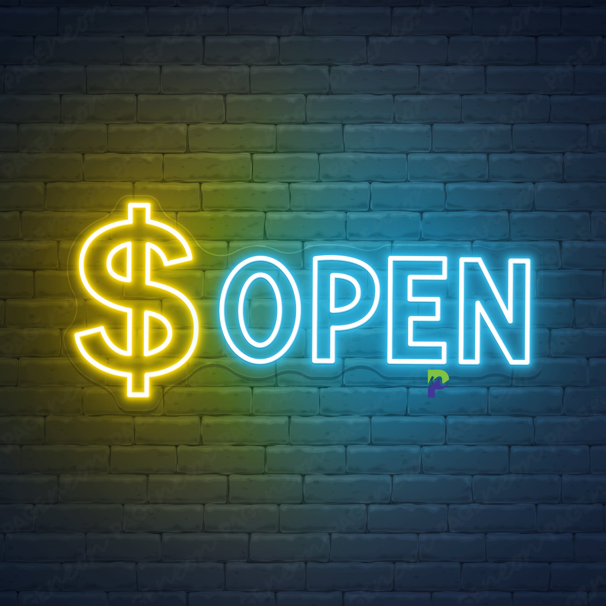 Open Neon Signs Finance Flex Led Light