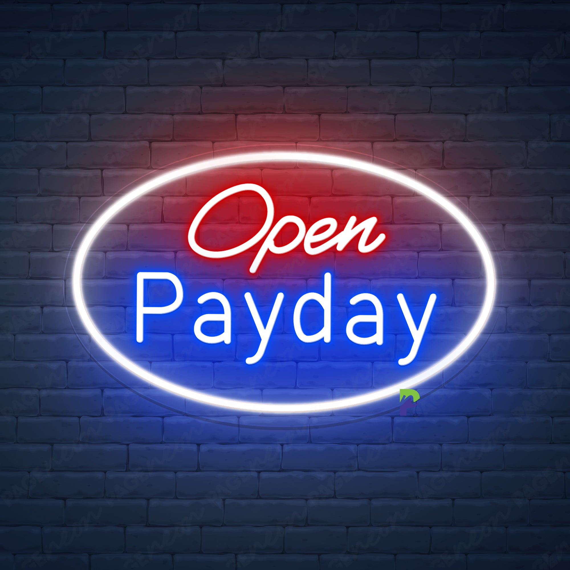Open Payday Neon Sign Checks Business Led Light