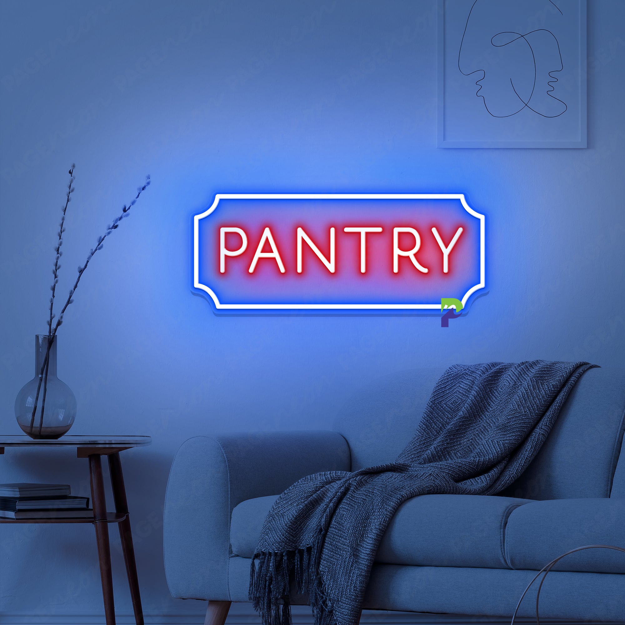 Pantry Neon Sign Simple Restaurant Led Light