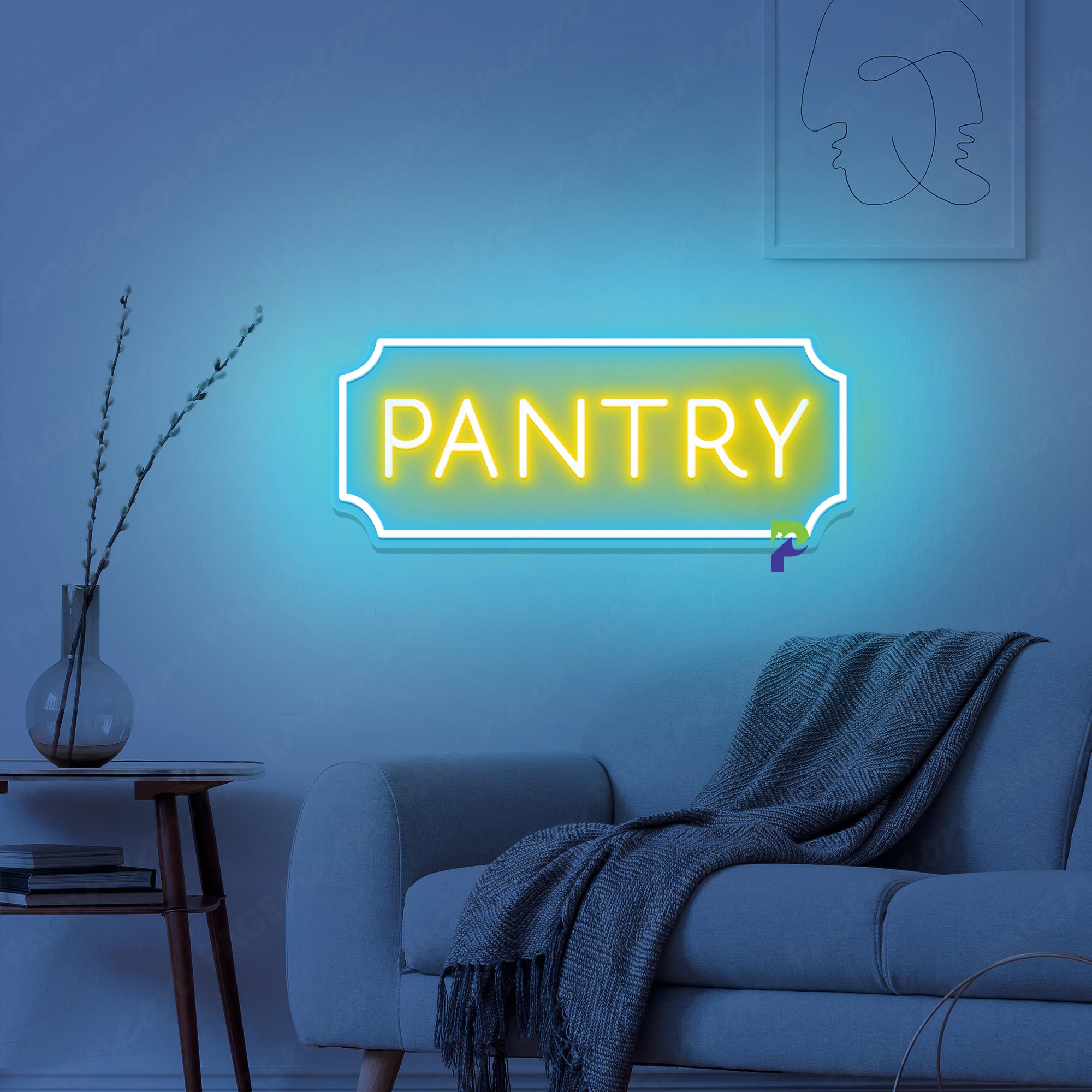 Pantry Neon Sign Simple Restaurant Led Light