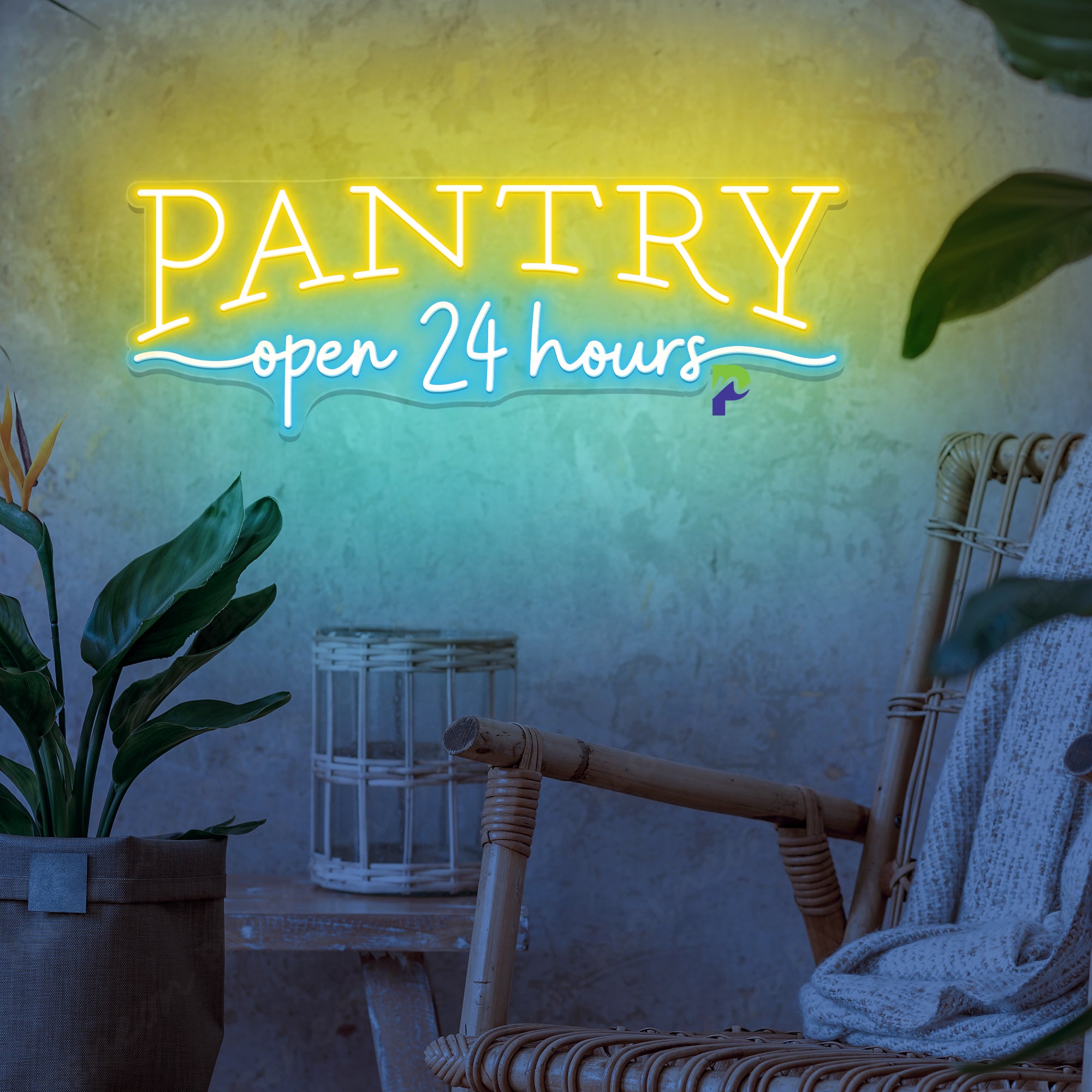 Pantry Neon Sign Open 24 Hours Led Light