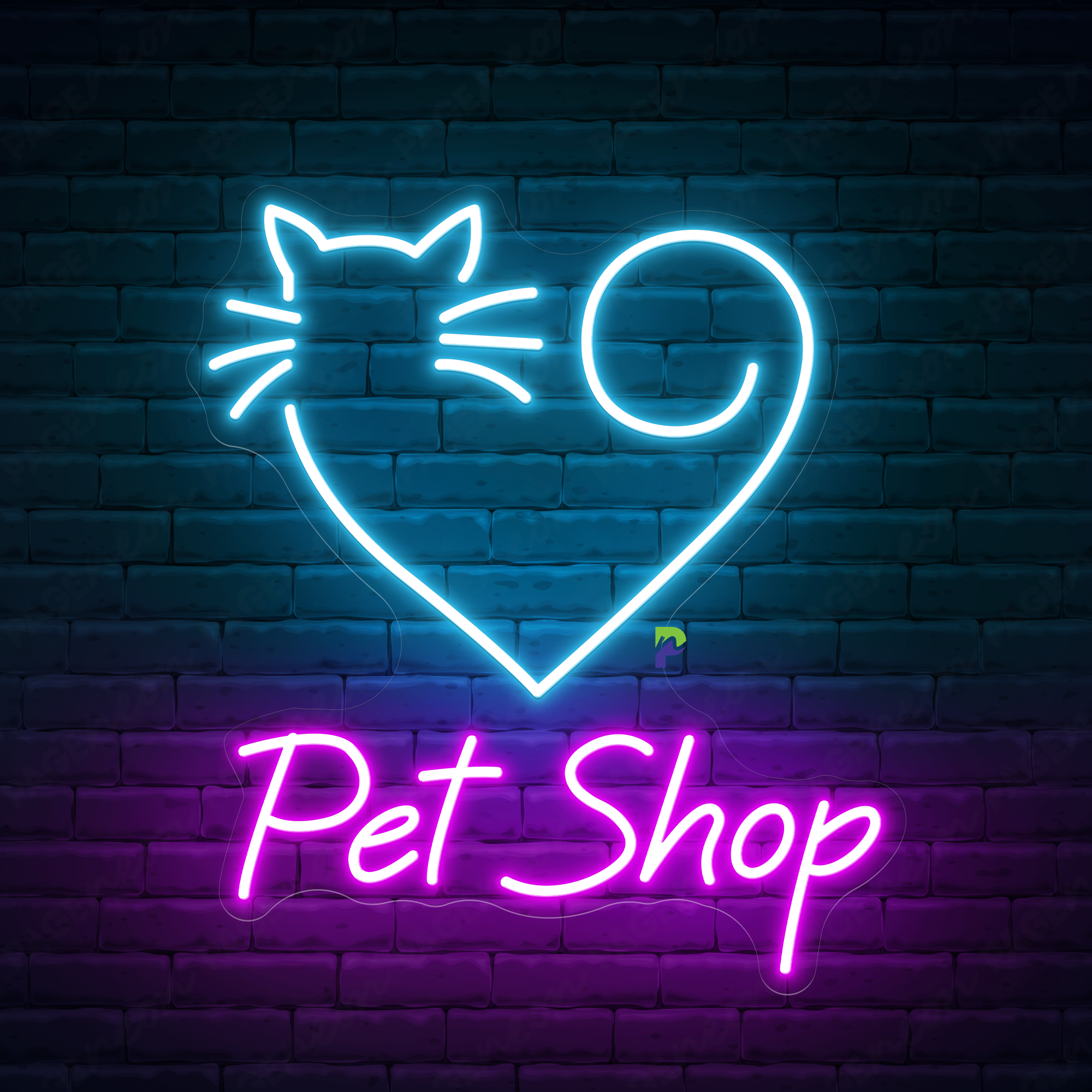 Pet Shop Neon Sign Custom Business Led Light