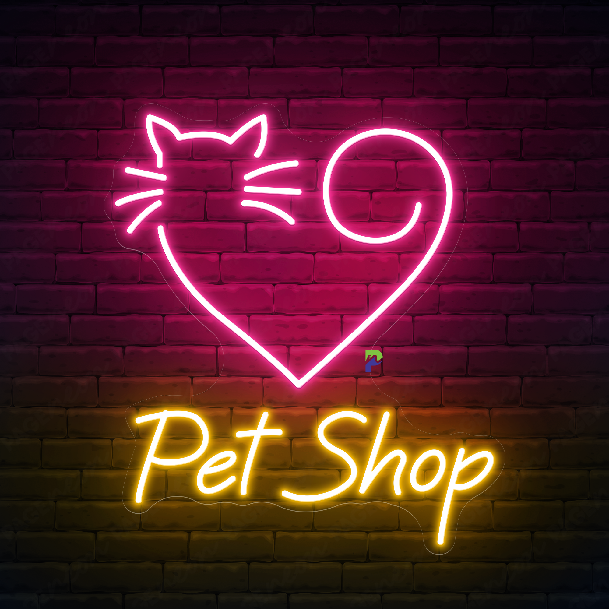 Pet Shop Neon Sign Custom Business Led Light