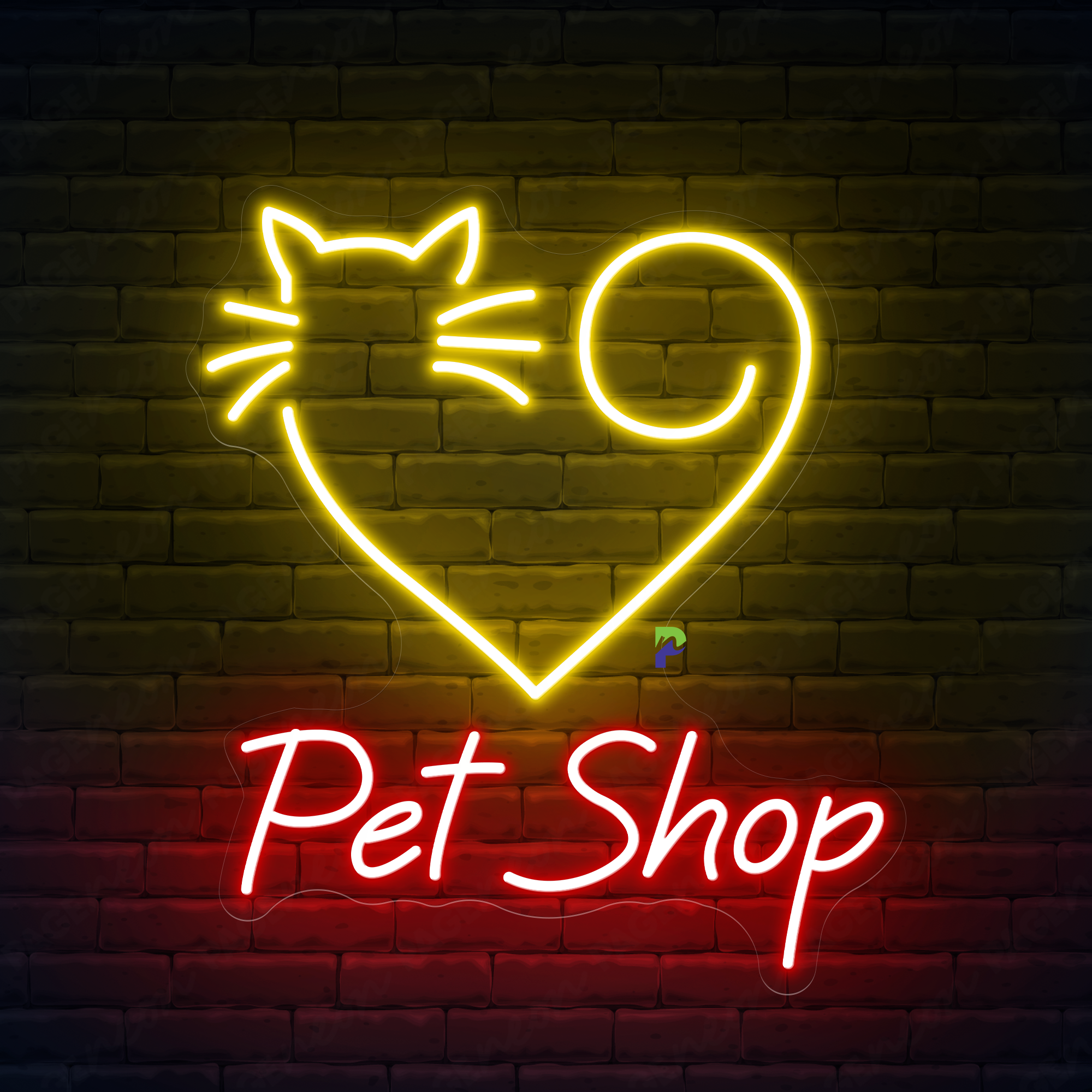 Pet Shop Neon Sign Custom Business Led Light