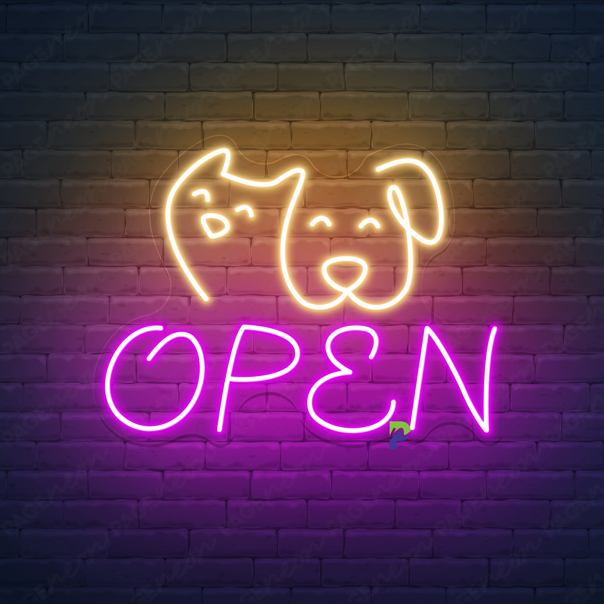 Pet Shop Neon Sign Open Led Light